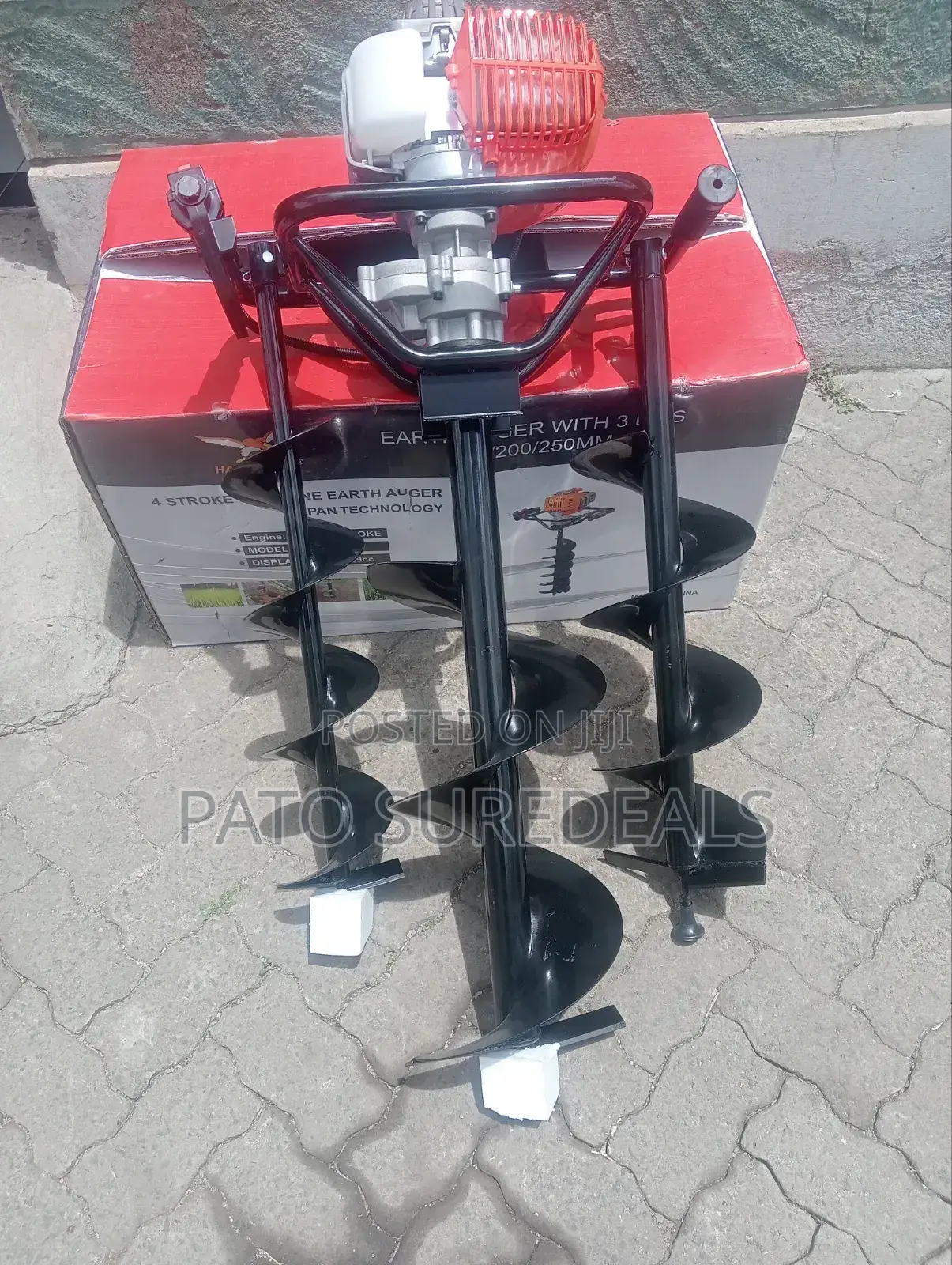 4 Stroke Earth Auger Machine