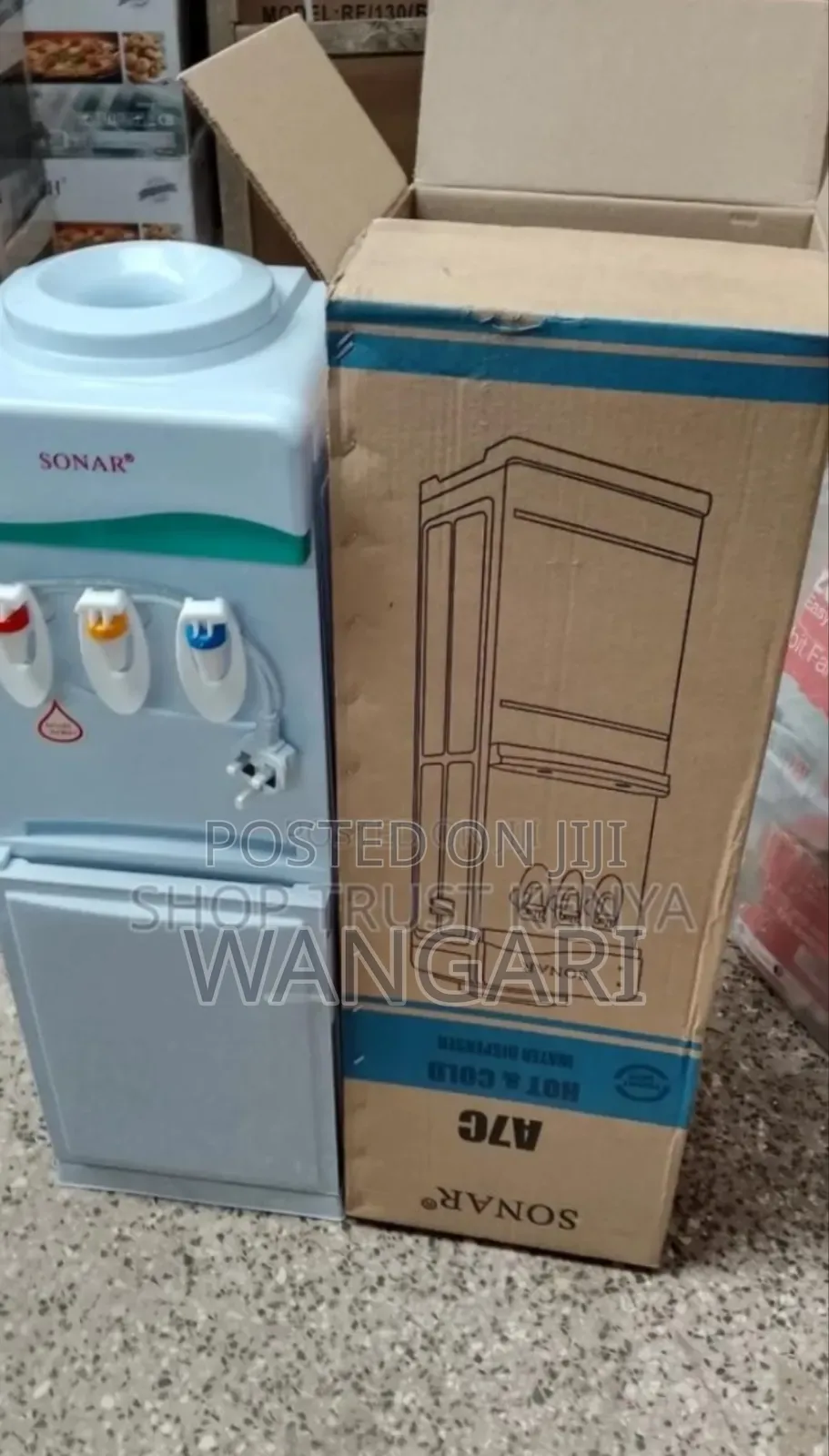Three Taps. Hot and Cold Sonar A7c Dispenser