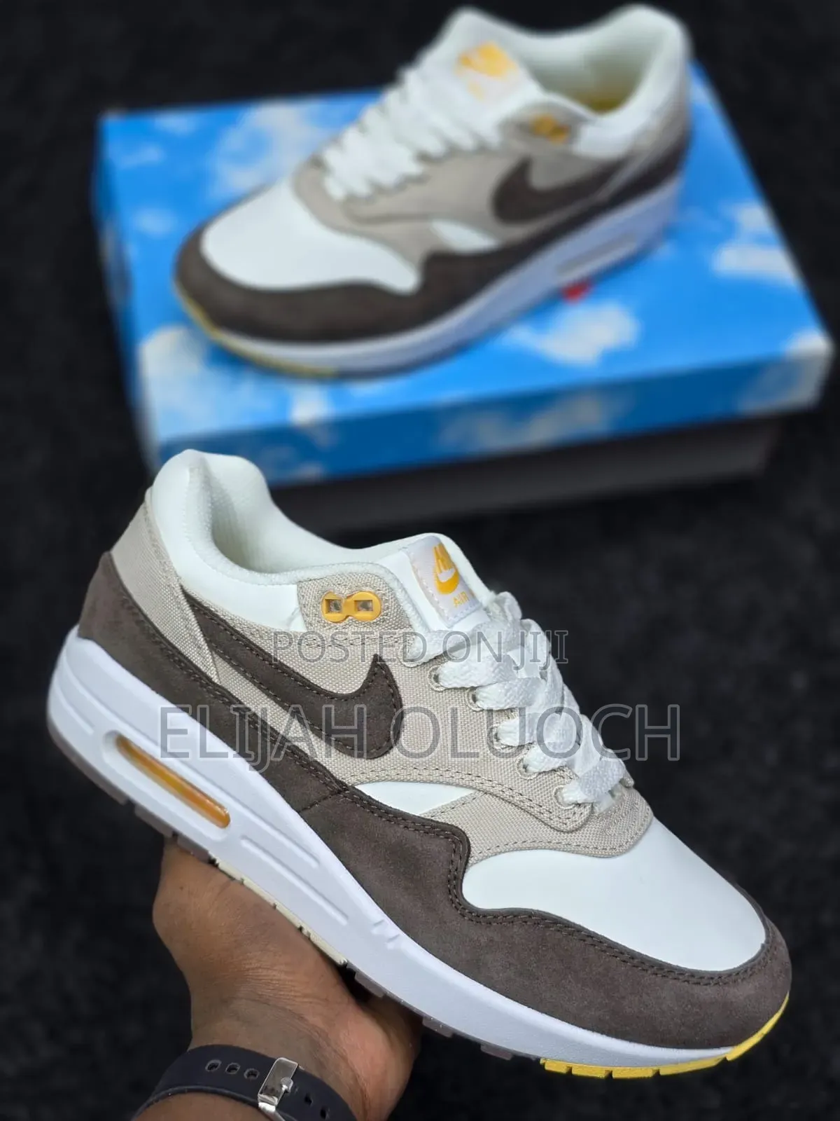 Nike Air Max 1 Premium 'Cave Stone' Sneaker.