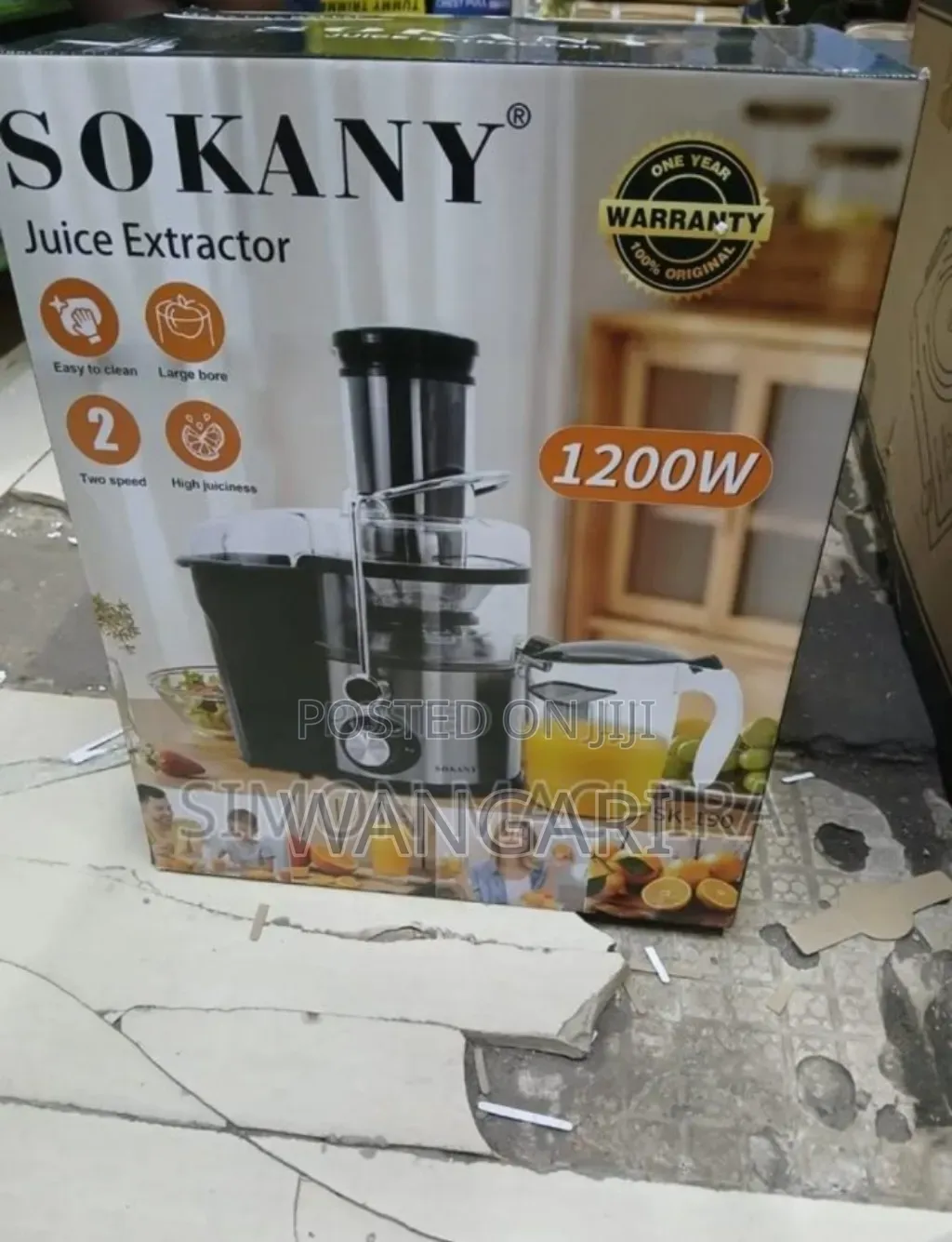 1200 Watts Sokany Slow Juicer