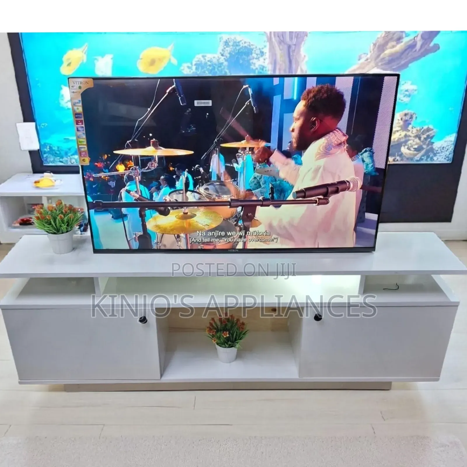 Oslo Modern Wooden Tv Stand 5ft With Led Light
