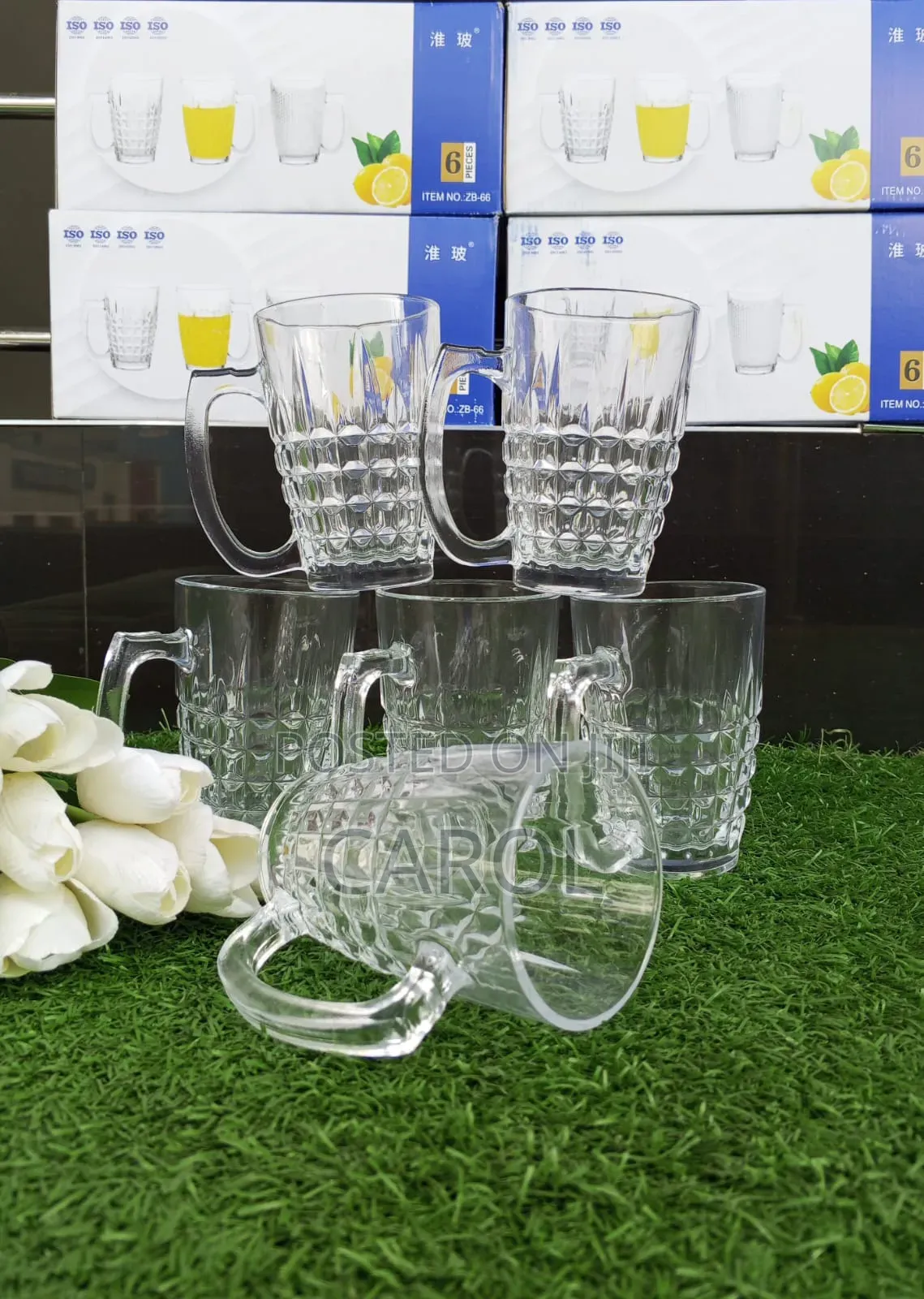6pcs Clear Glass Set