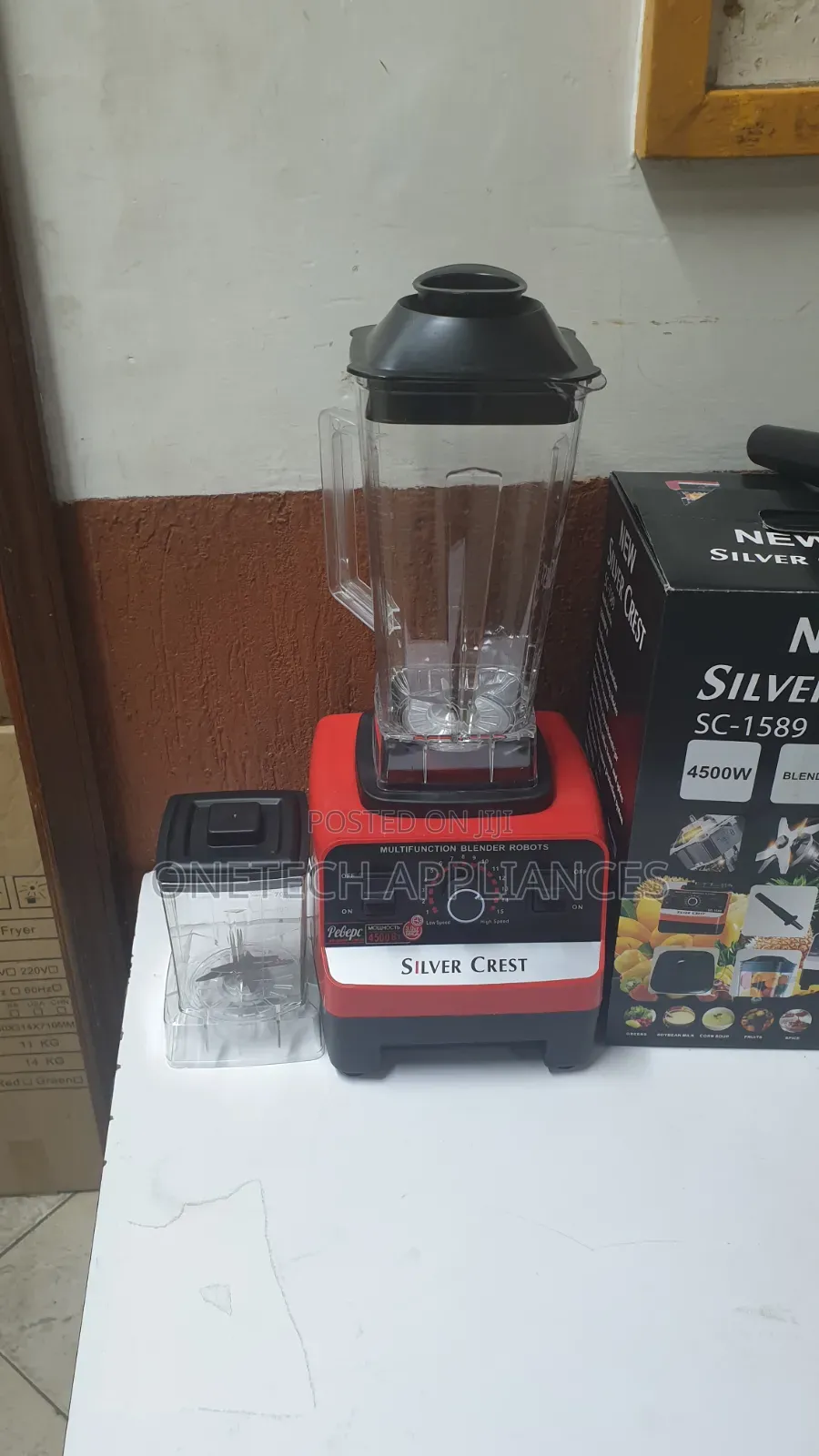Silvercrest Commercial Blender 2 Jars — Powerful Blending Grinding