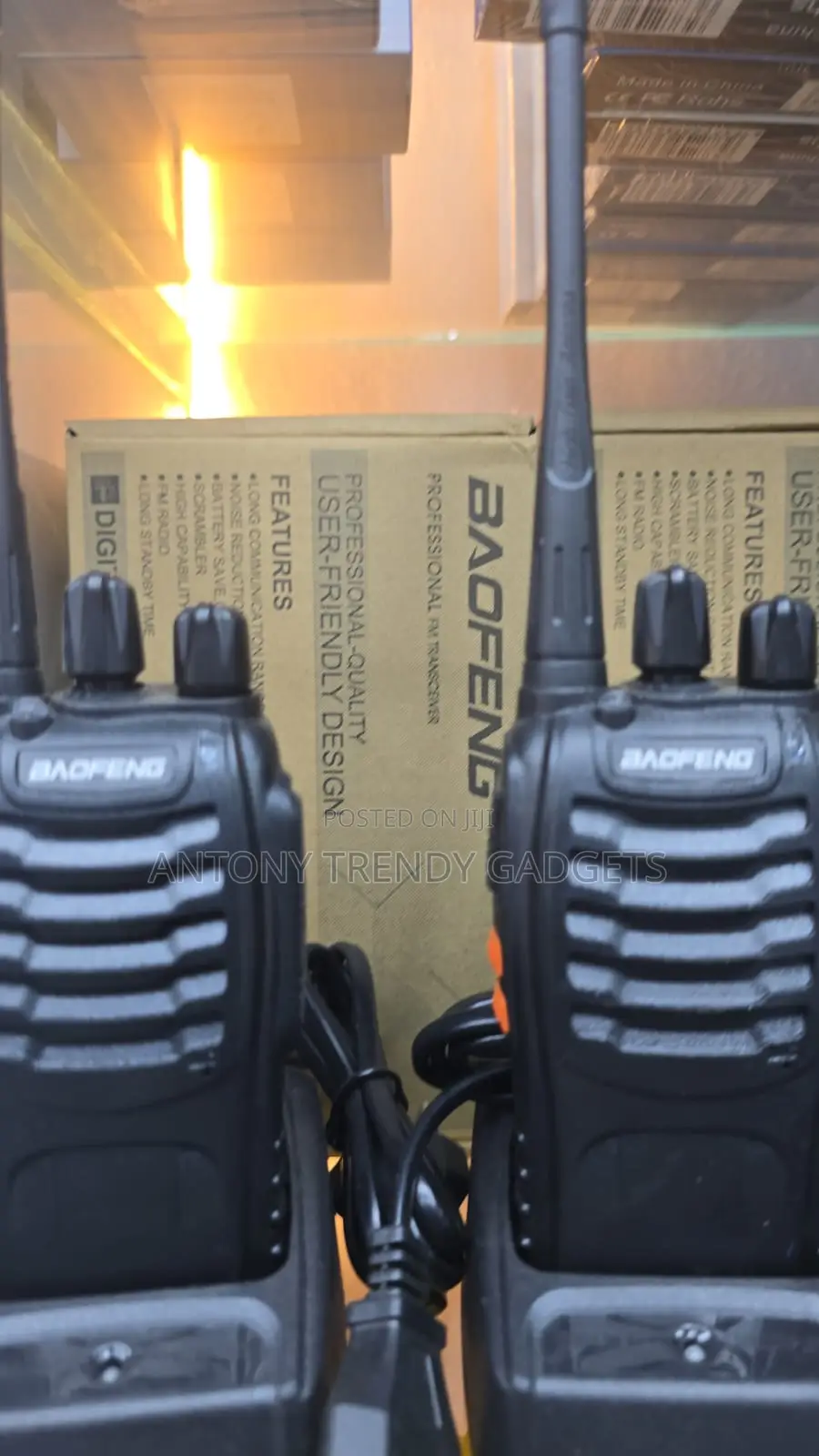 Pair of Baofeng Bf-888s Walkie-Talkies, B888s Walkie-Talkie.