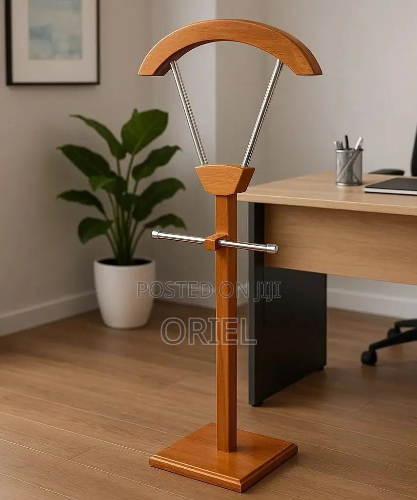 Office Coat Hanger : Classic Mahogany Office Coat Hanger