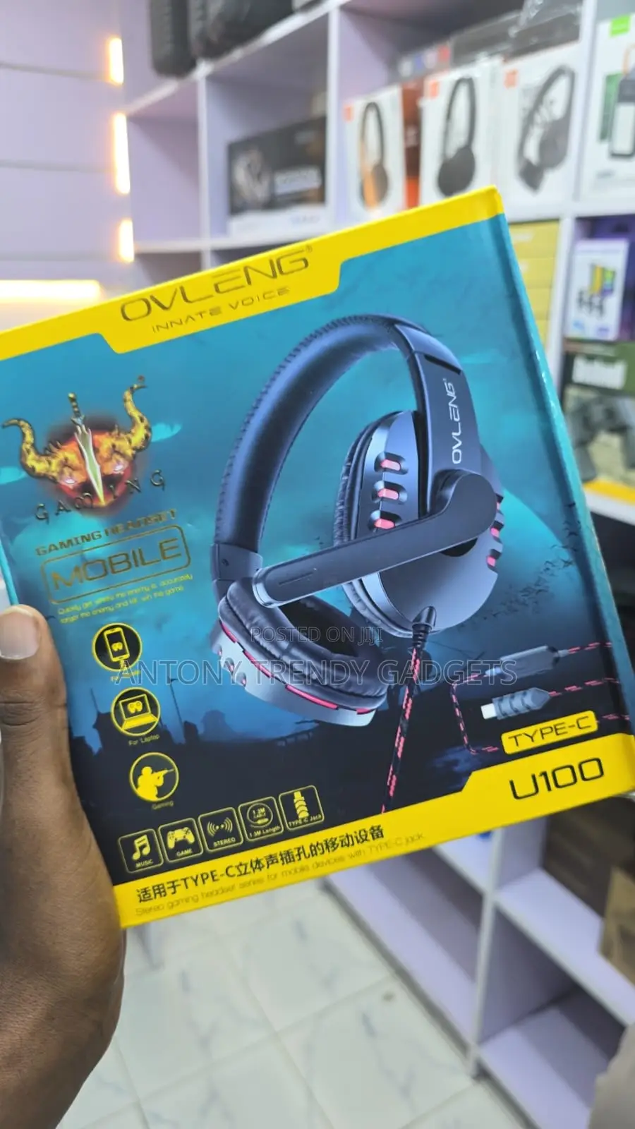 Ovleng U100 Gaming Headphones Comfortable Stereo Sound