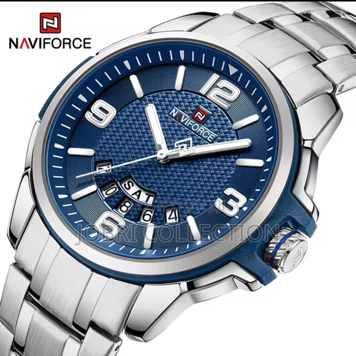 Blue Face Naviforce Gents Wrist Watch