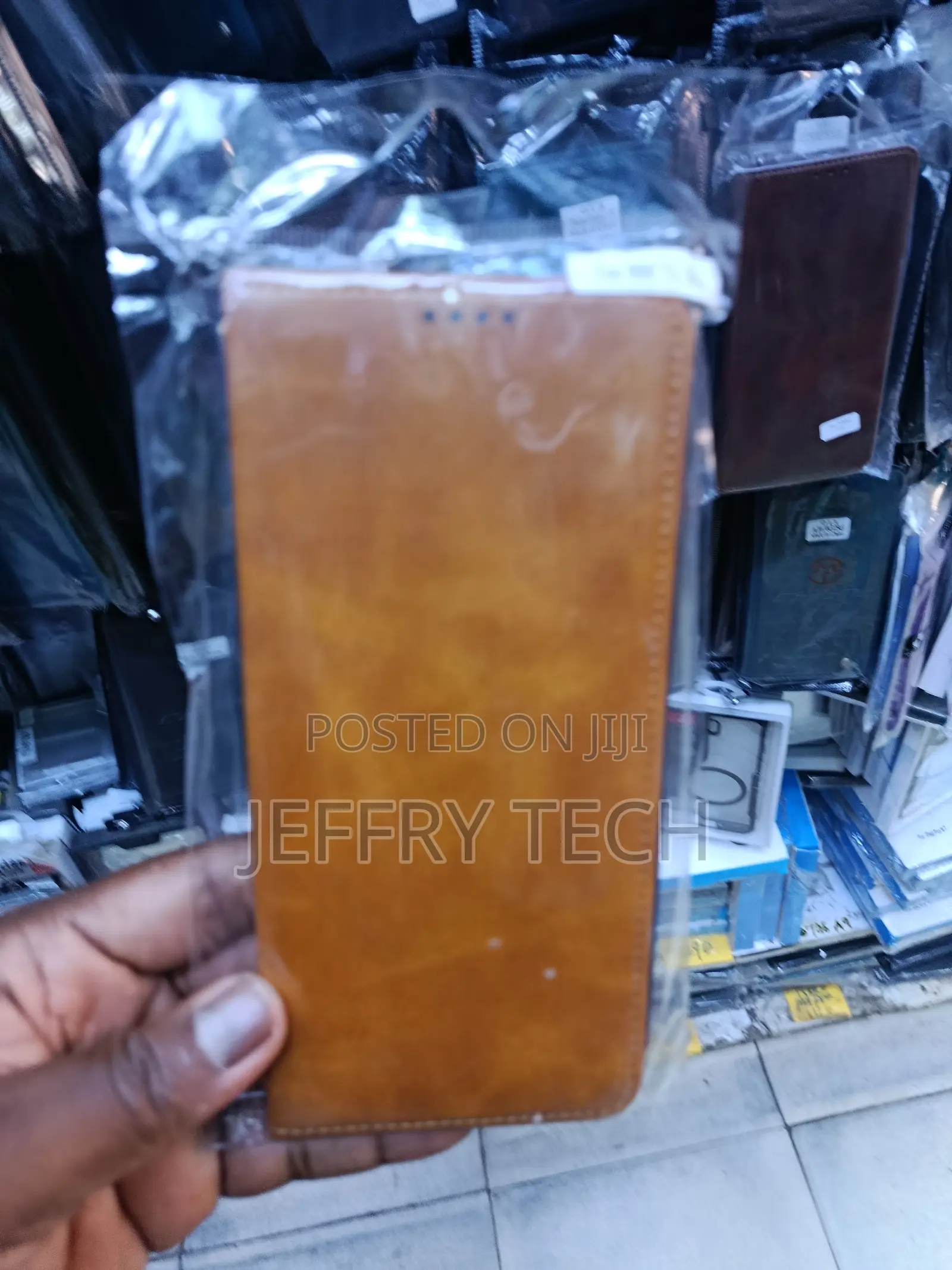 Pu Leather Flip Folio Wallet Case for Various Mobile Phone Models.