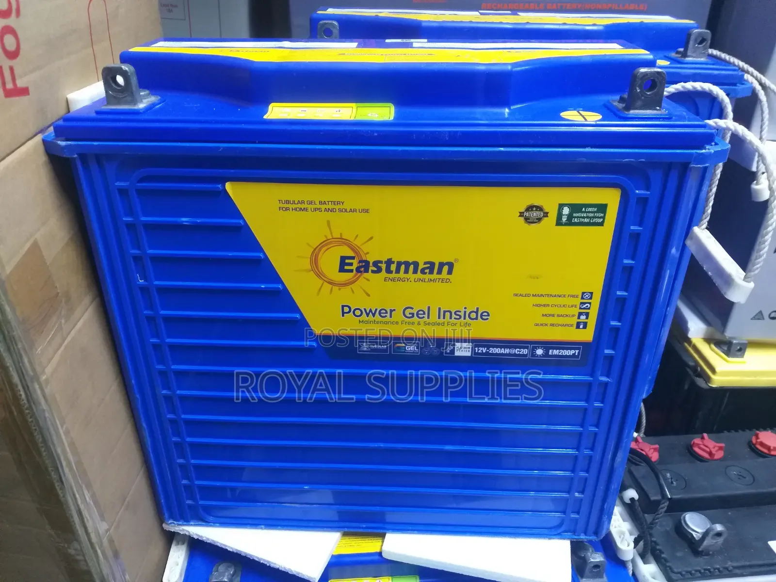 Eastman 200ah Gel Battery Maintenance Free