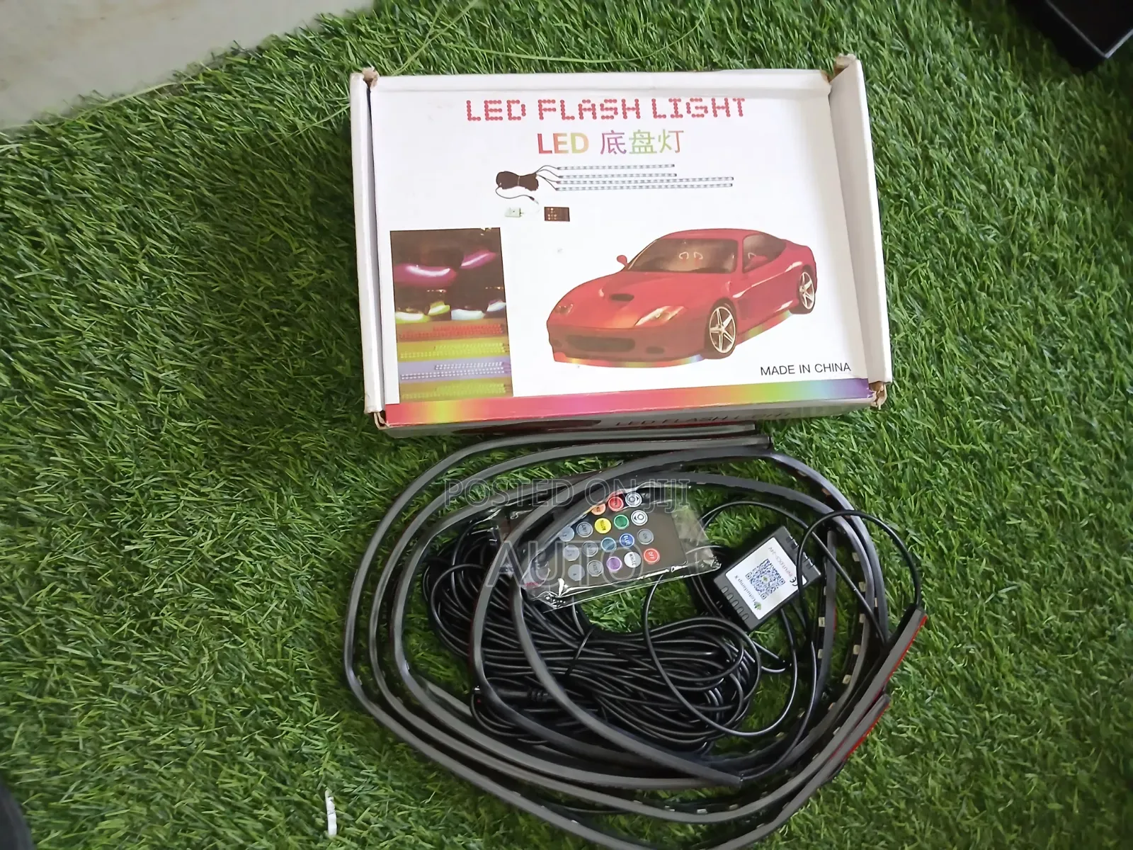 Led Flash Light Car Underglow Kit – RGB Exterior Lights With Remote