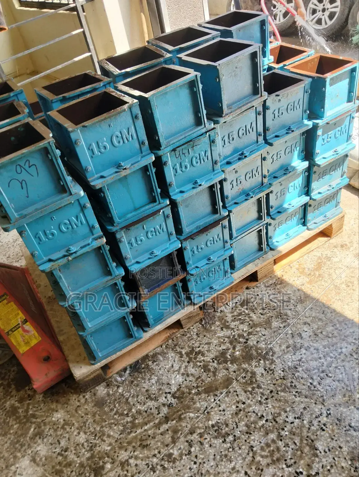 Cast Iron Testing Cube Moulds