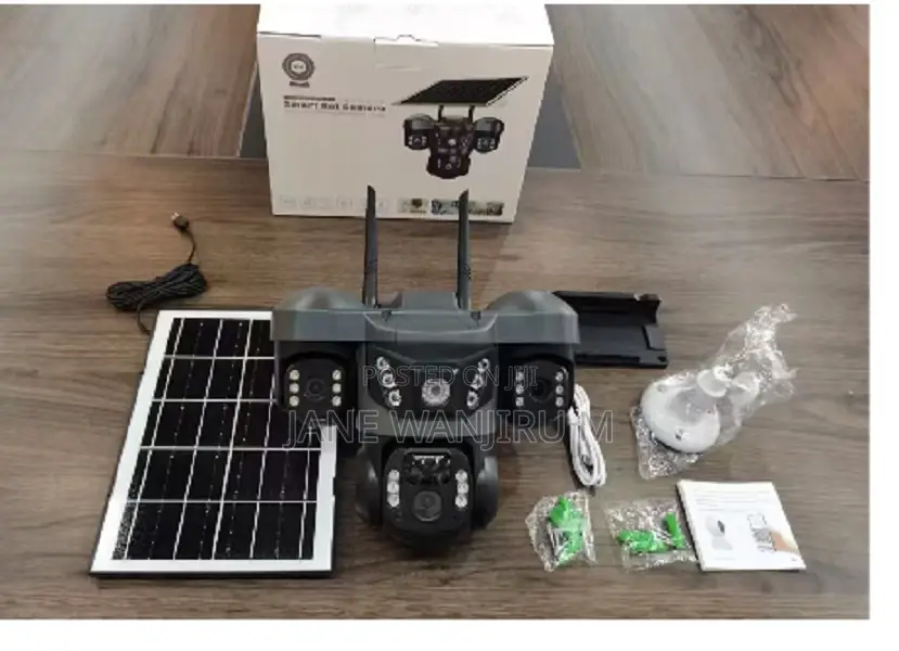 V380new Solar Powered Vts29-G 6mp Wireless Lte 4g PTZ Triple Len