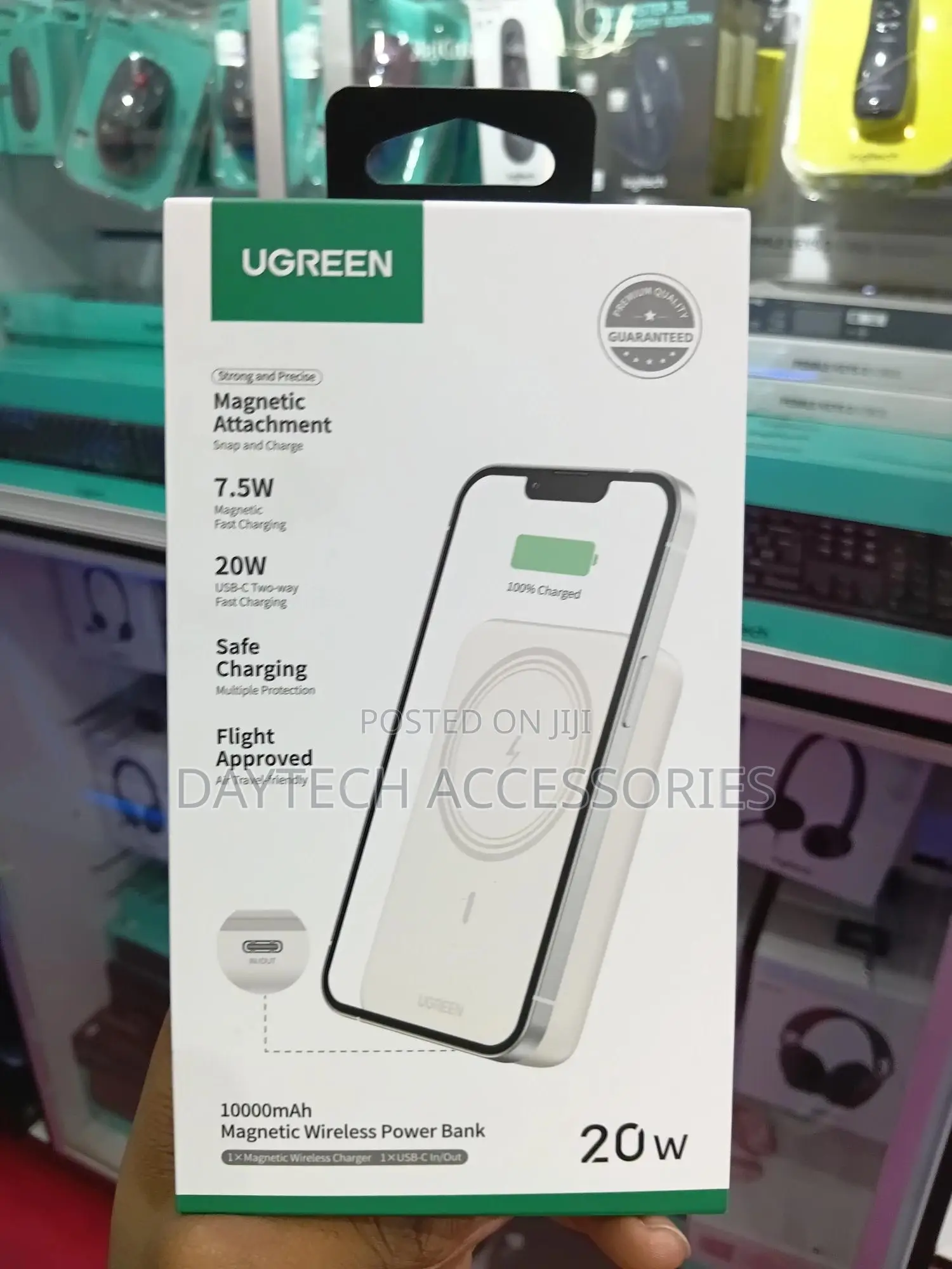 Ugreen Pb561 25208 10000mah Mini Magnetic Wireless 20w Power Bank.