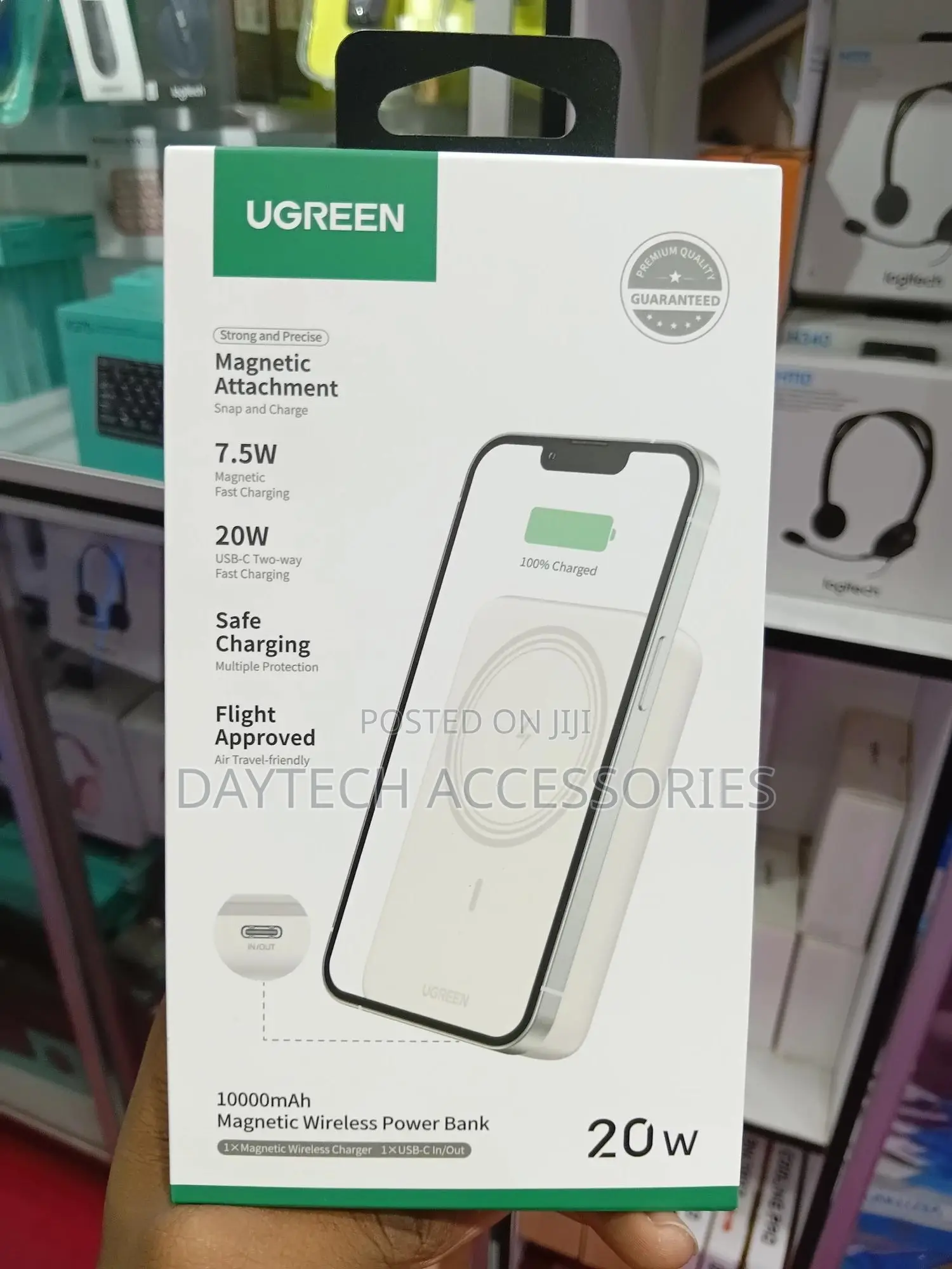Ugreen Pb561 25208 10000mah Mini Magnetic Wireless 20w Power Bank.