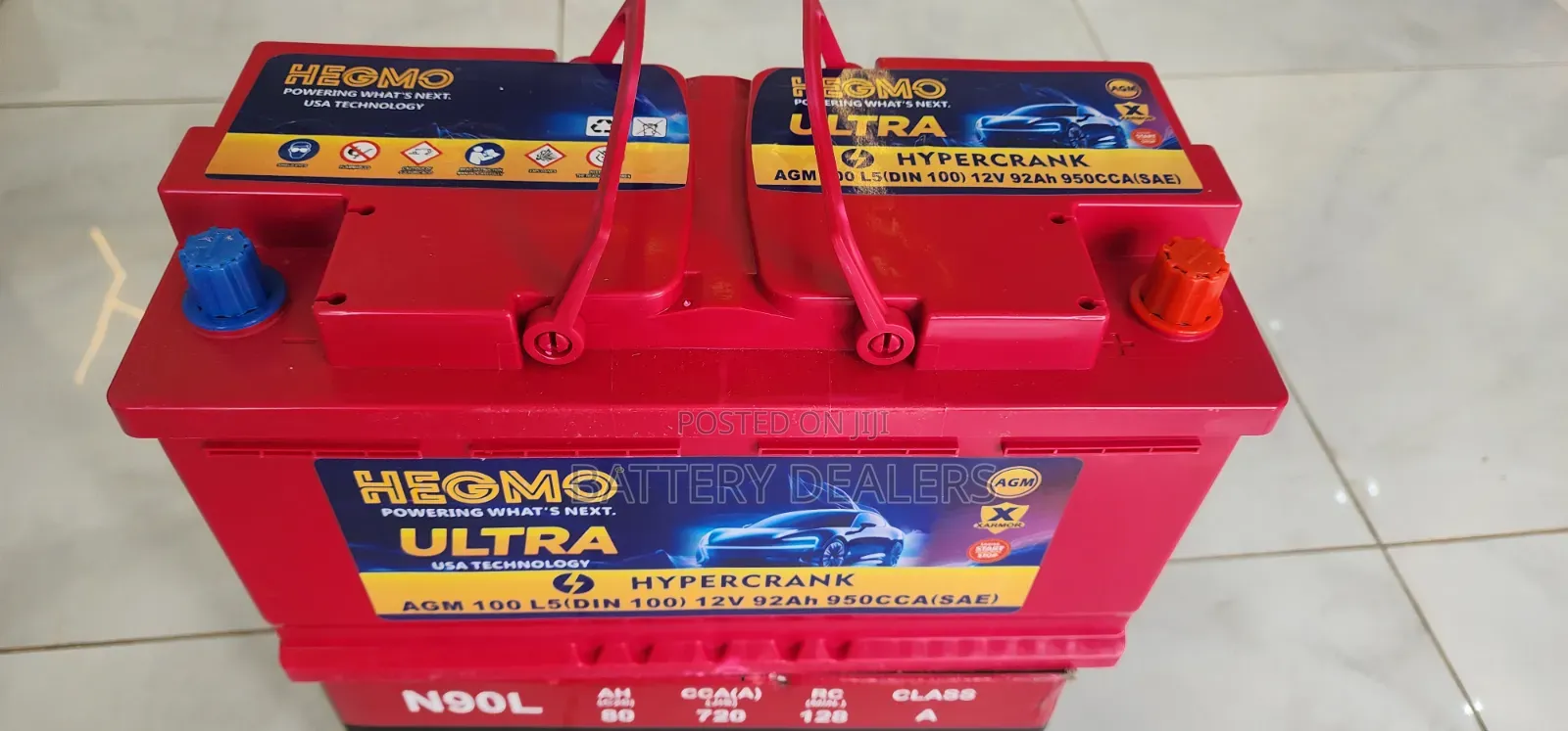 Hegmo Car Battery Din 100 Agm Start Stop / Idle Stop