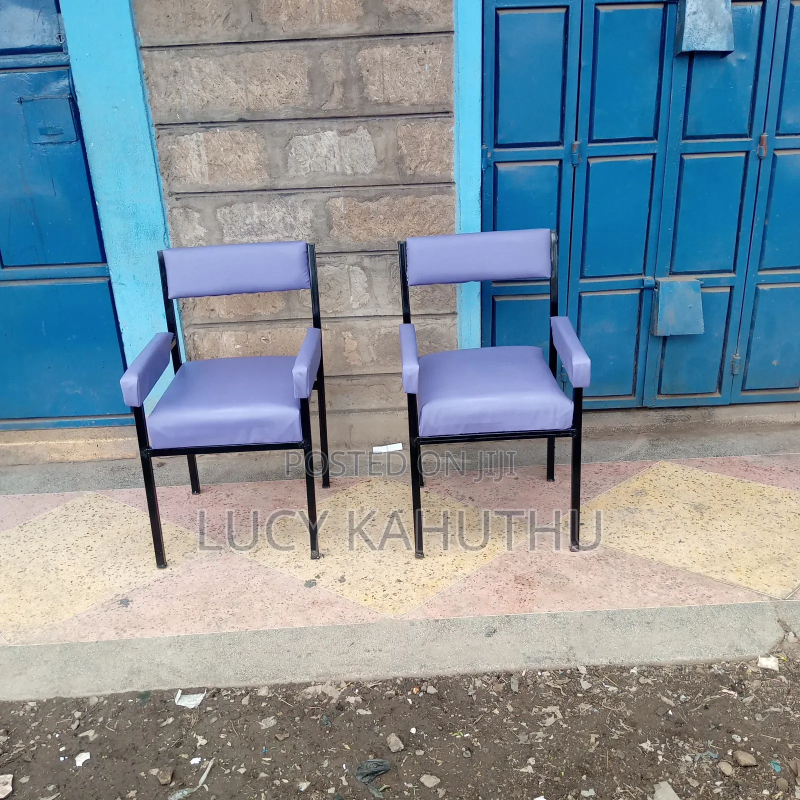 Purple Carina Chairs With Armrest