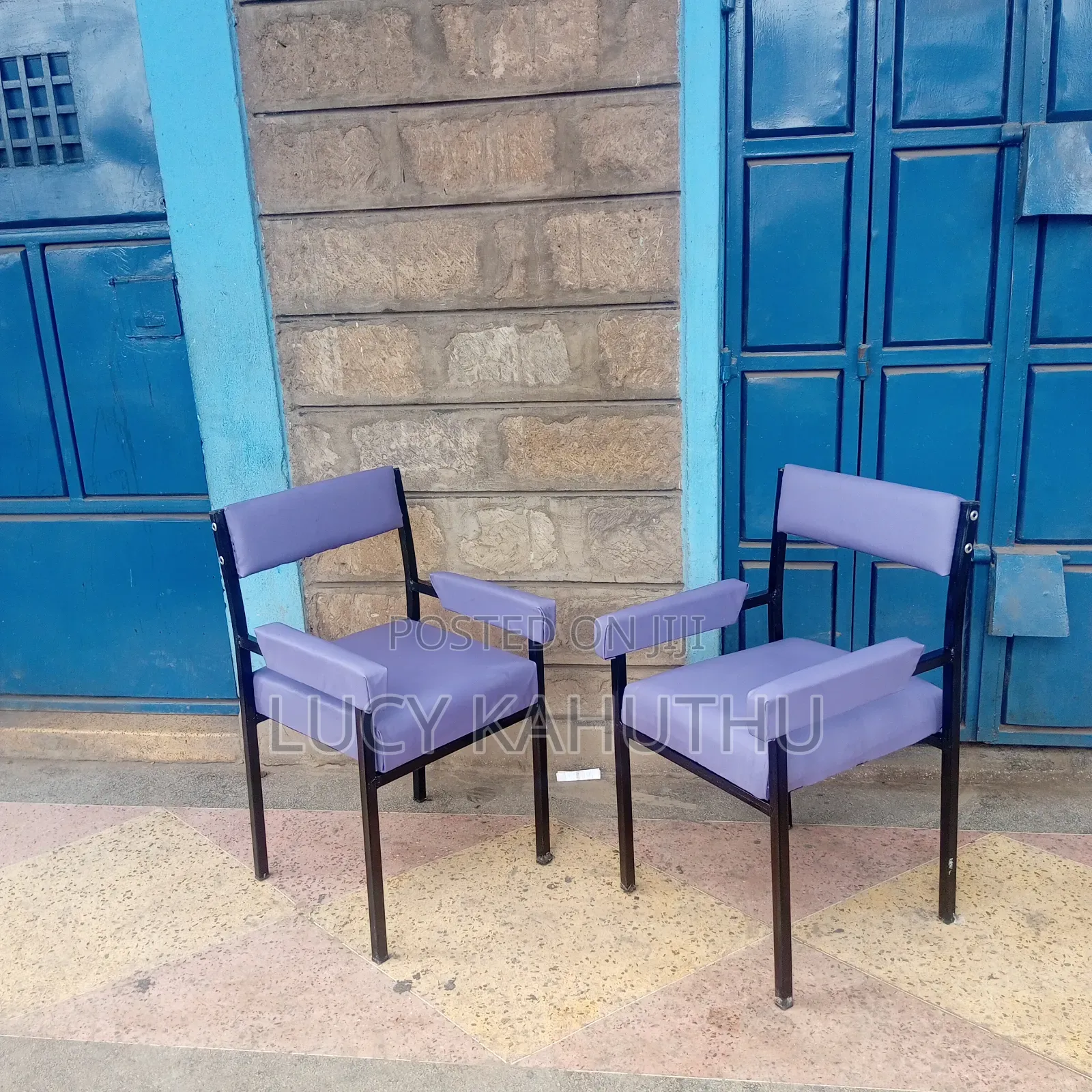 Purple Carina Chairs With Armrest