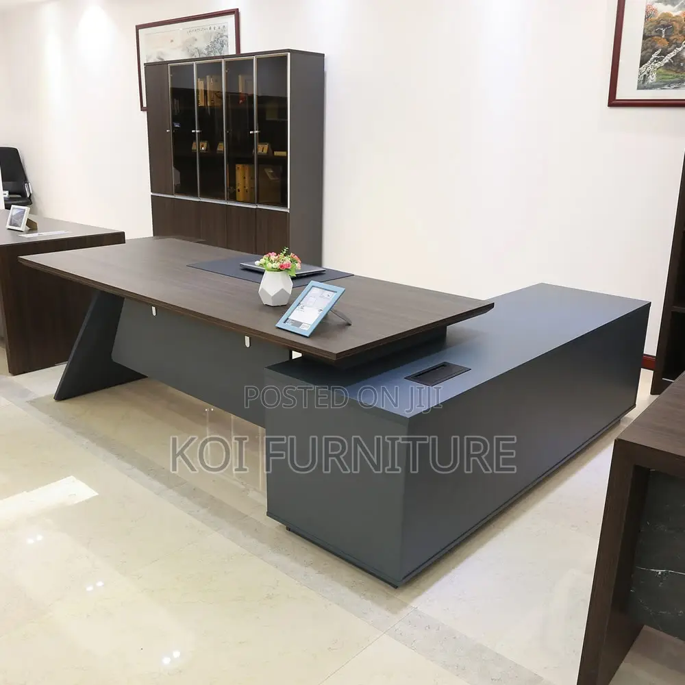 Office Desk; 1.8 Meters L Shaped Modern Management Executive Desk
