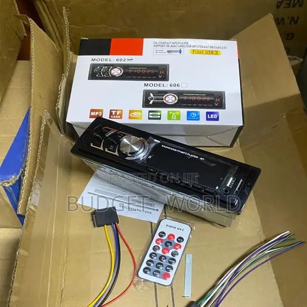 . 606 Mp3 Car Radio – Digital Stereo Fm Player 1 Din Head Unit