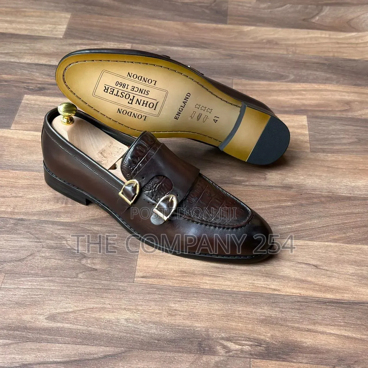 Quality Leather Casual Double Monk Men Slip on Casual Shoes