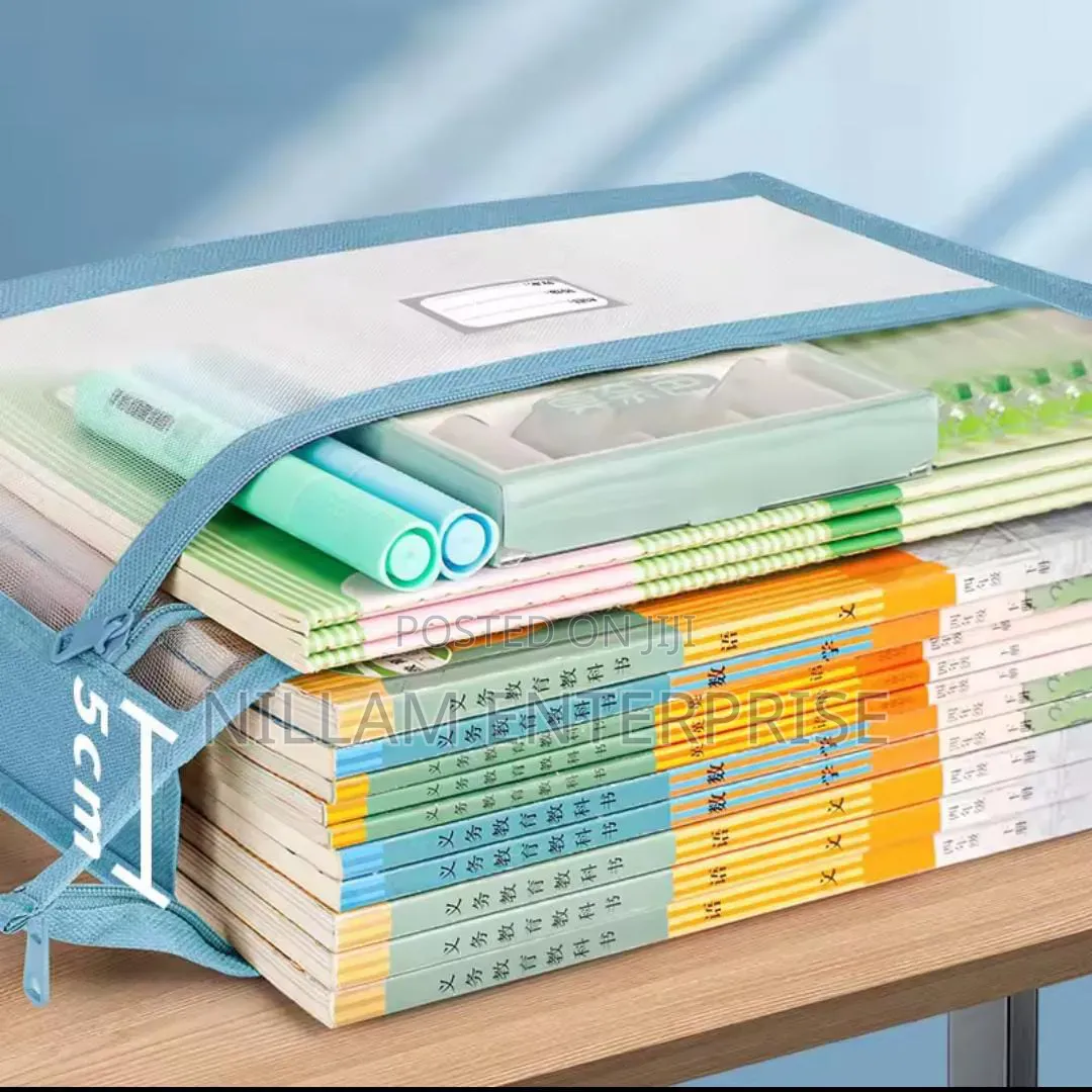 Transparent Mesh Stationery Storage Bag