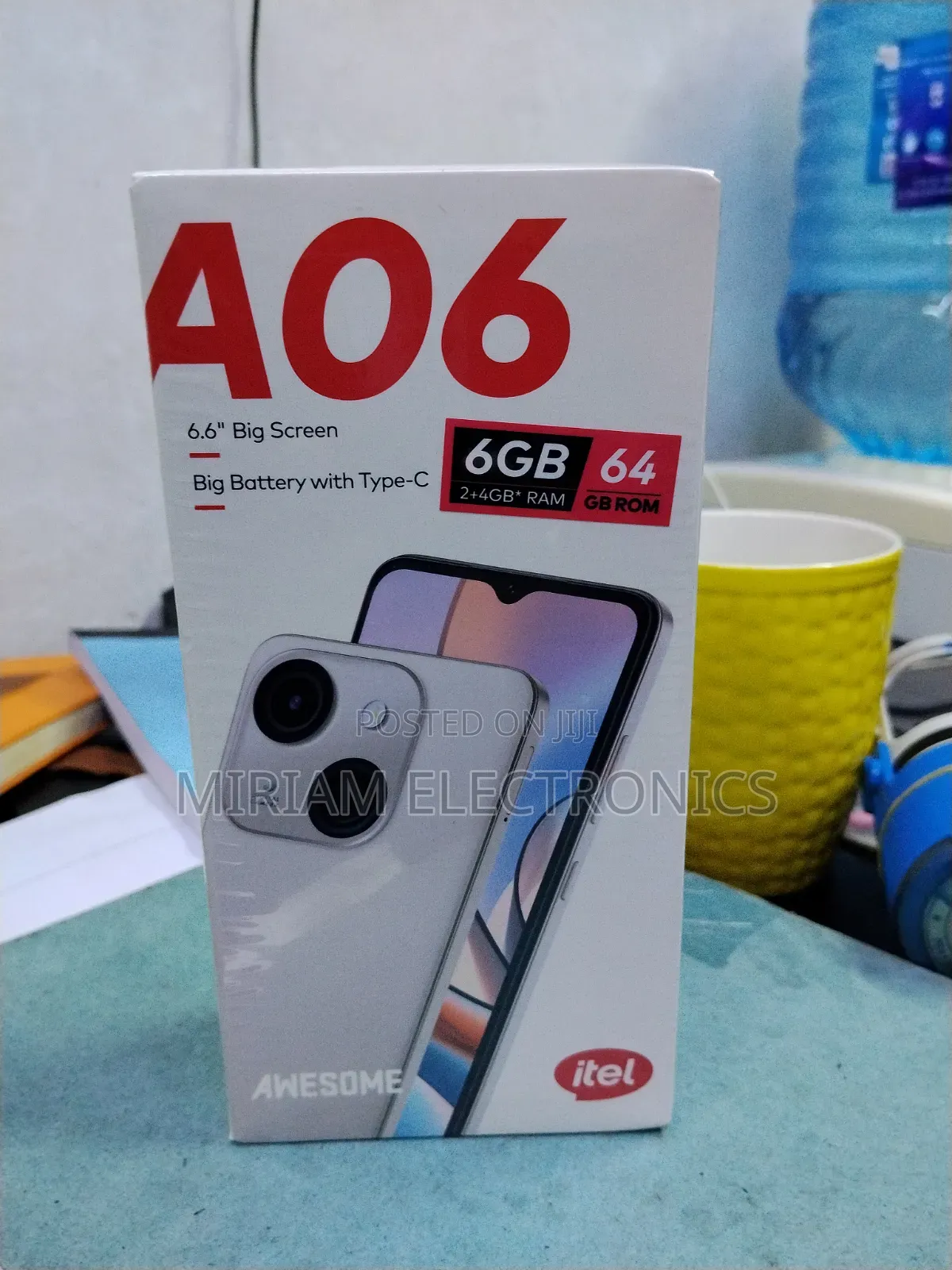 New Itel A06 64 GB Black