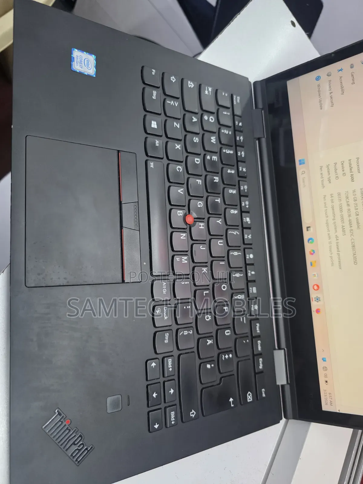 Laptop Lenovo Thinkpad X1 Yoga 16GB Intel Core i7 SSD 512GB