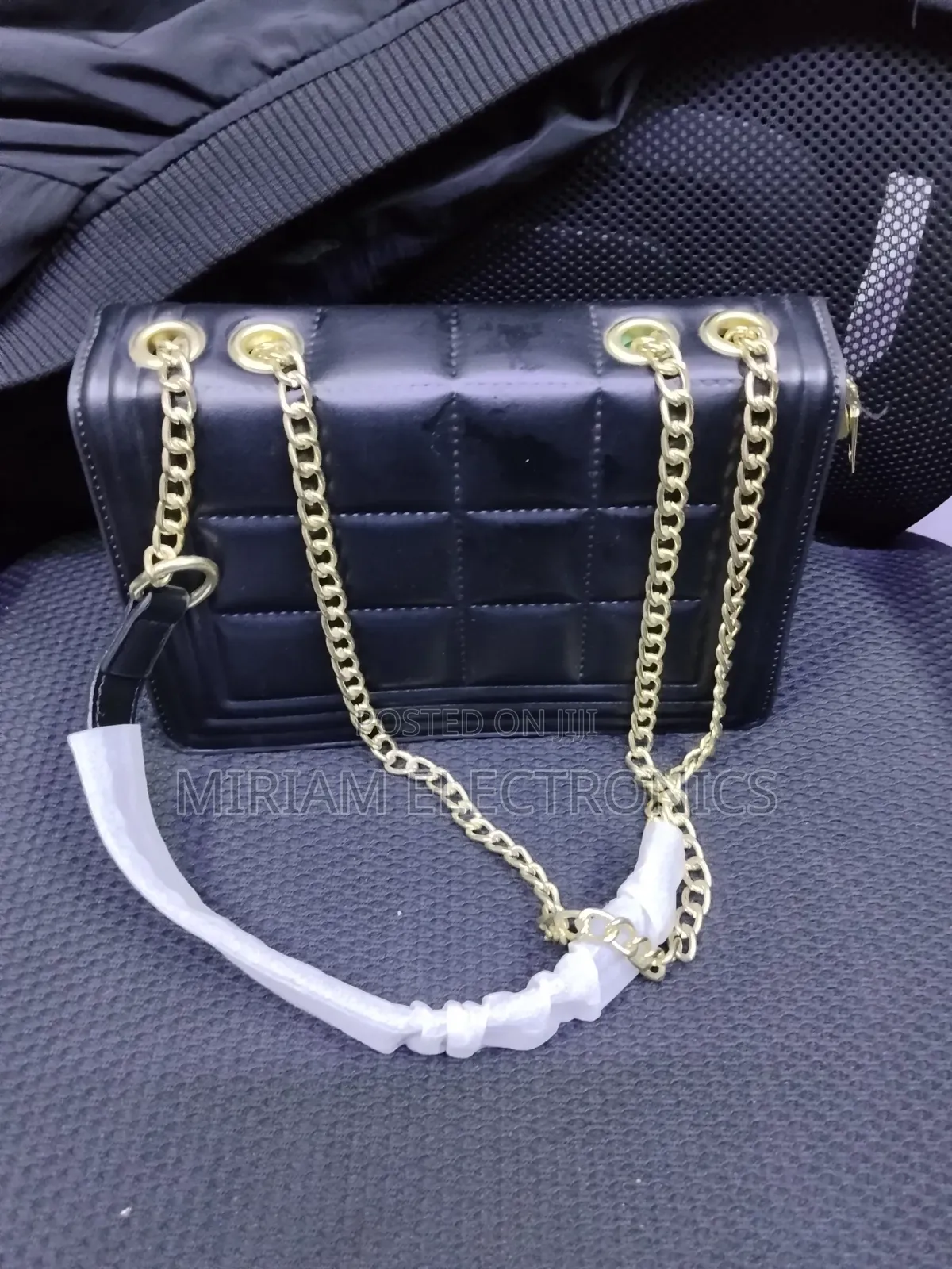 Quality Black Leather Sling Bag