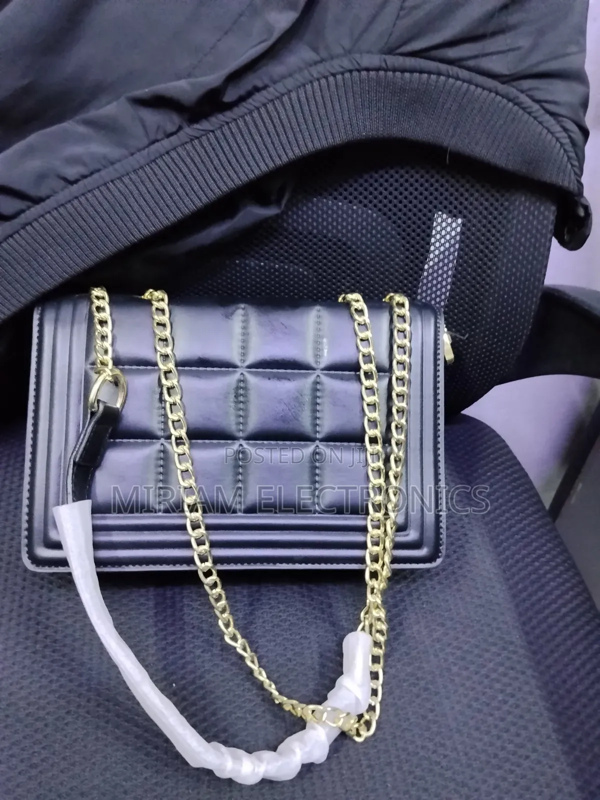 Quality Black Leather Sling Bag