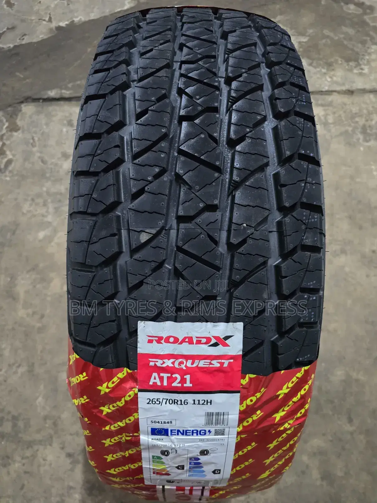 265 /70 R16 Roadx Tyres (All Terrein) at 21.