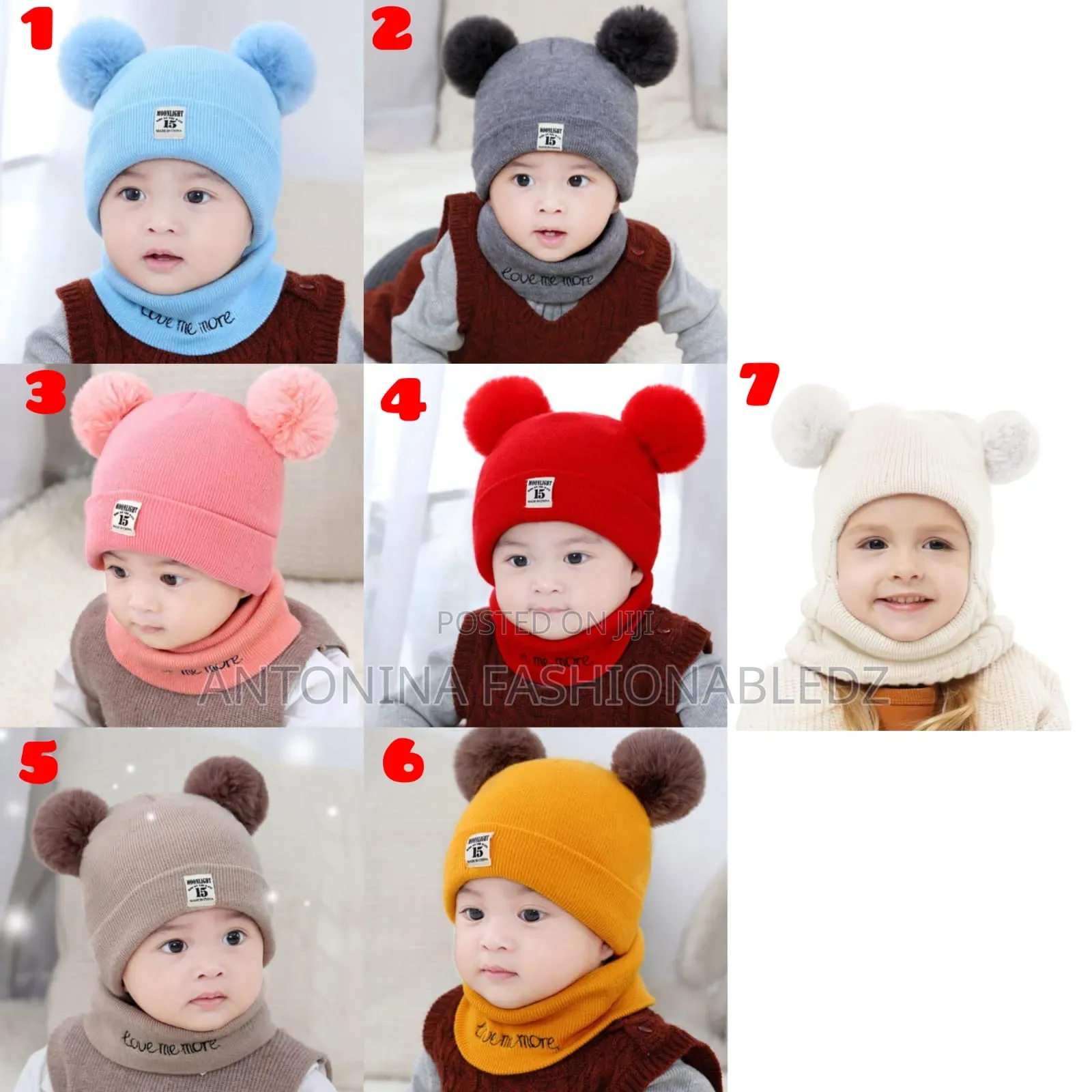 Beanie Hats for Kids With Scarfs