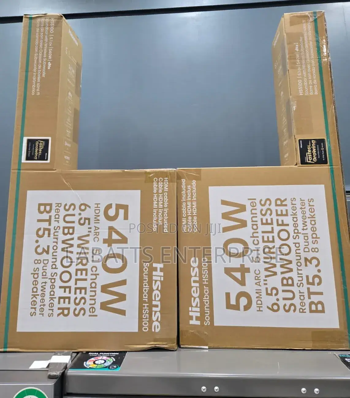 Hisense Model Hs5100 540w 5.1ch Soundbar