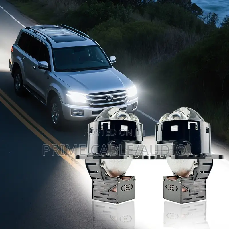 2pcs 2.5" Bi-Laser Led Projector Headlights – 12v Power