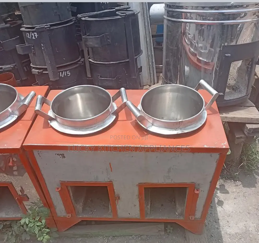 Two Stainless Steel Sufuria Boiler .