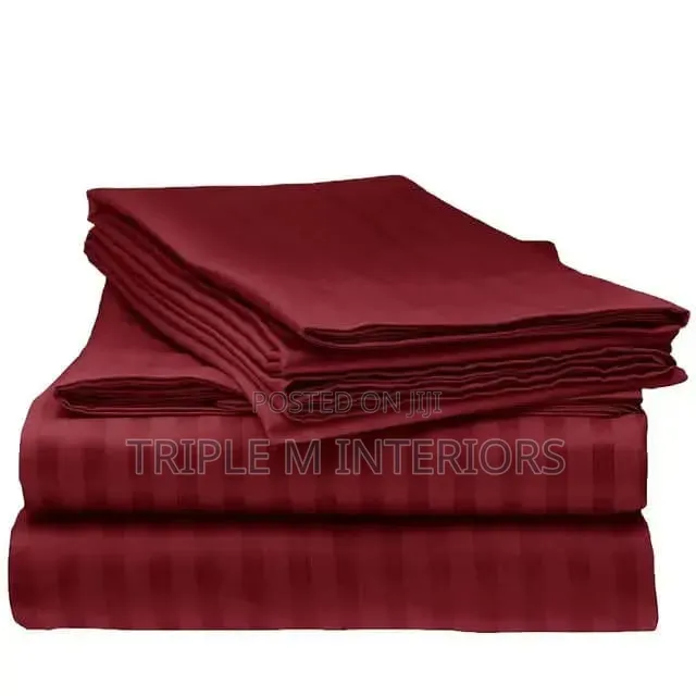 High-Quality Striped CLP Bedsheets | Fade Resistant