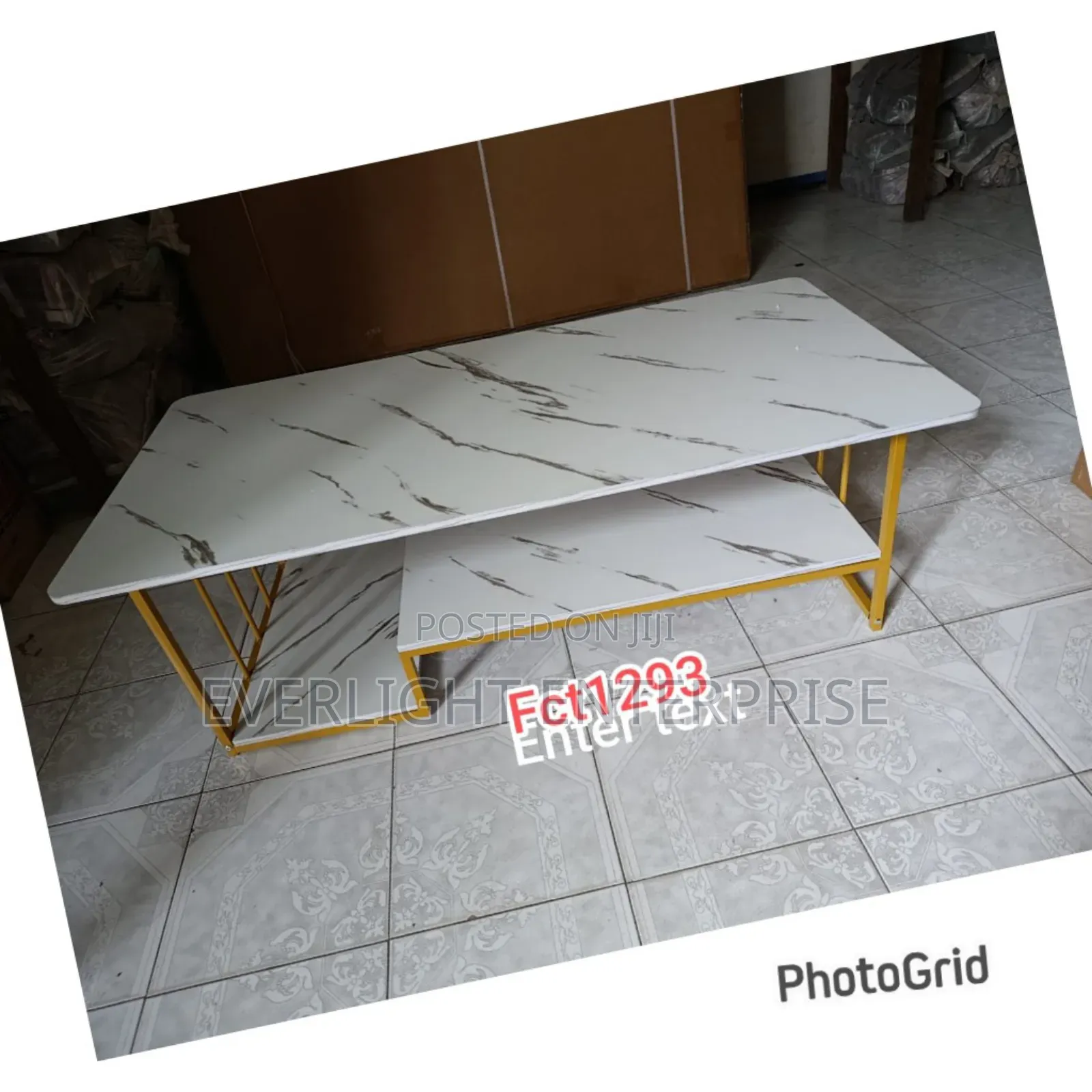 Executive White Marble Coffee Table