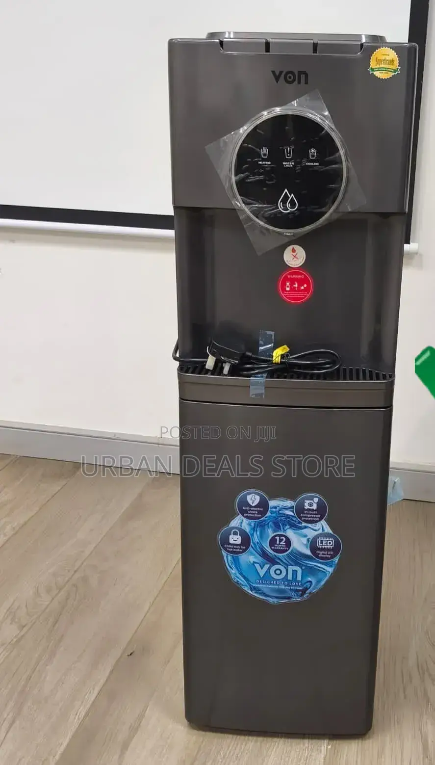 Von Bottom Load Water Dispenser – 3 Taps (Ec) Vde-305cls