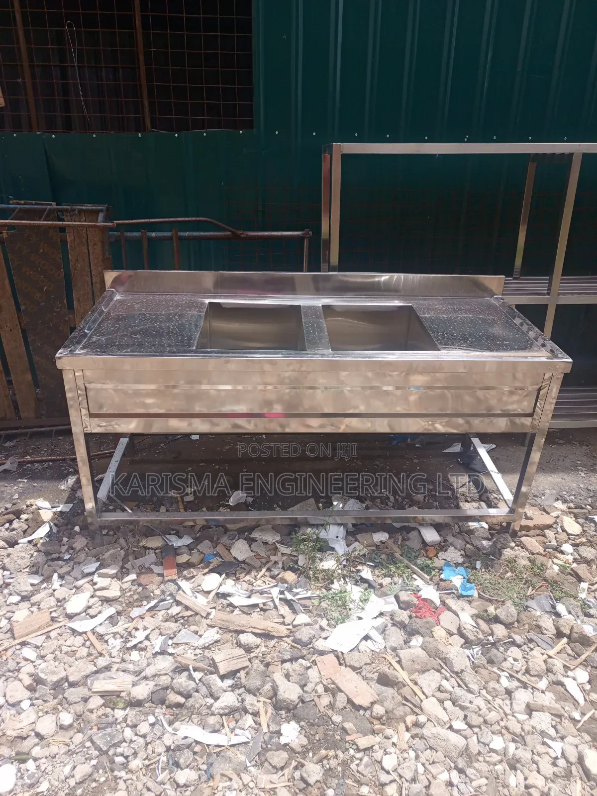 Stainless Steel Commercial Double Sink