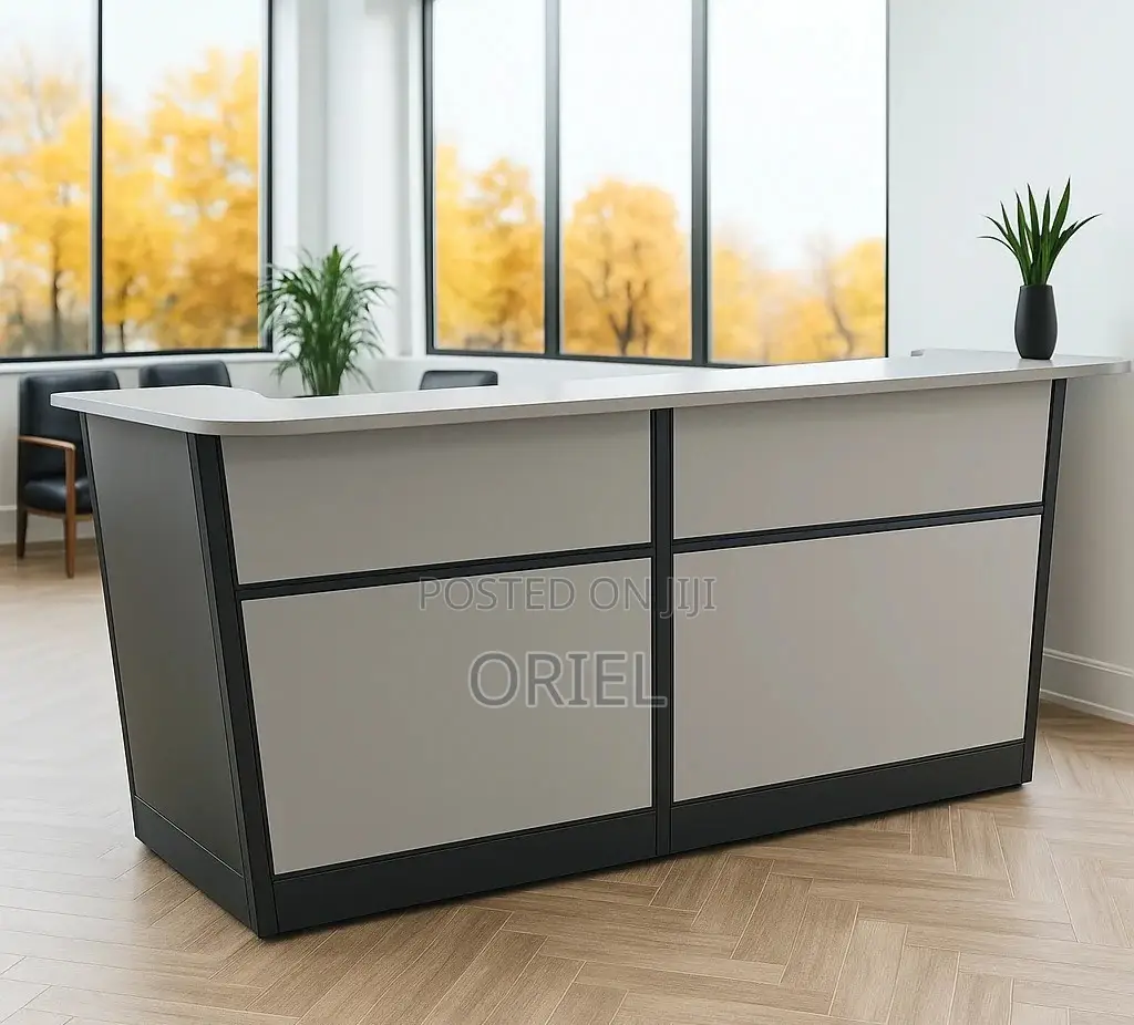 Office Desk : 180cm Office Front Reception Desk