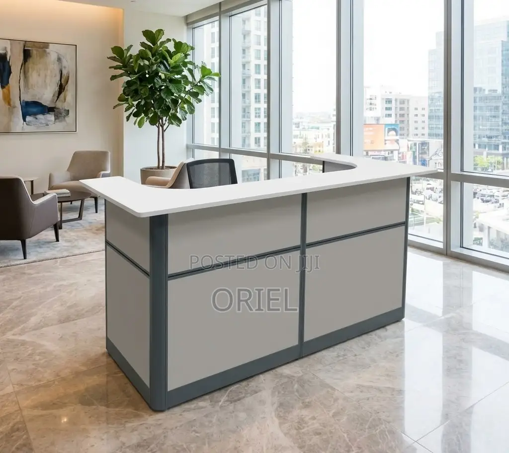 Office Desk : 180cm Office Front Reception Desk