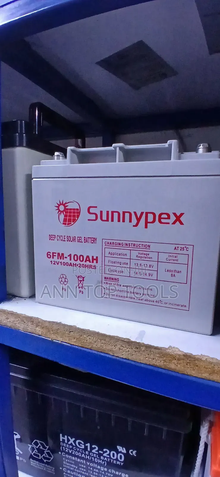 100 Ah Solar Sunnypex Battery