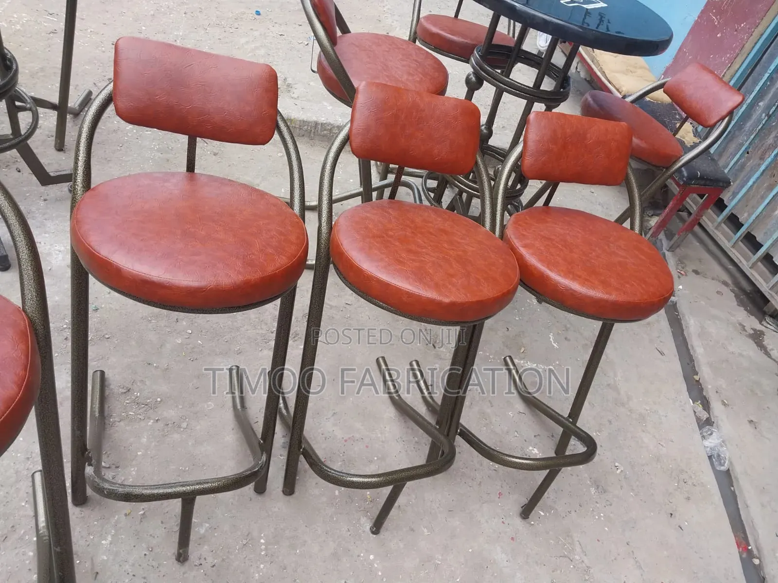 Restaurant High Stools, With Powder Paint