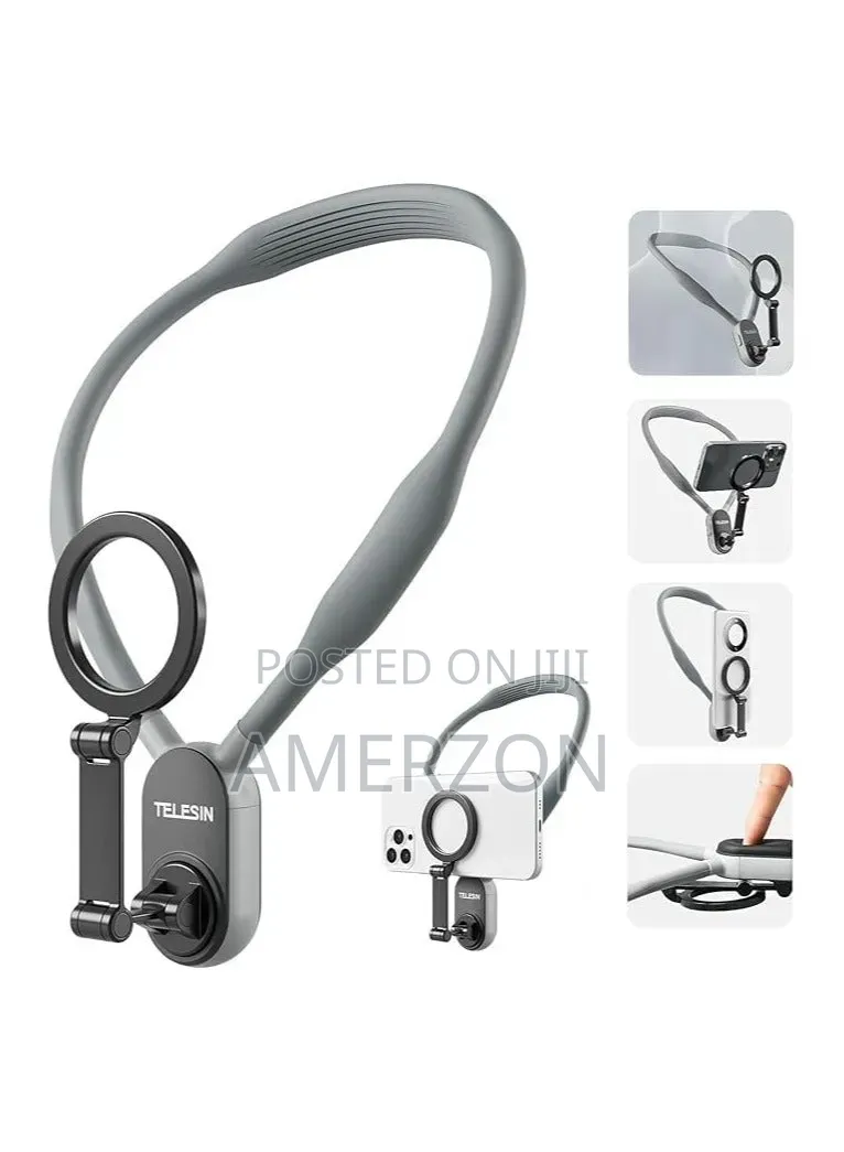 Telesin Magnetic Neck Mount for Phones | Hands-Free Neck