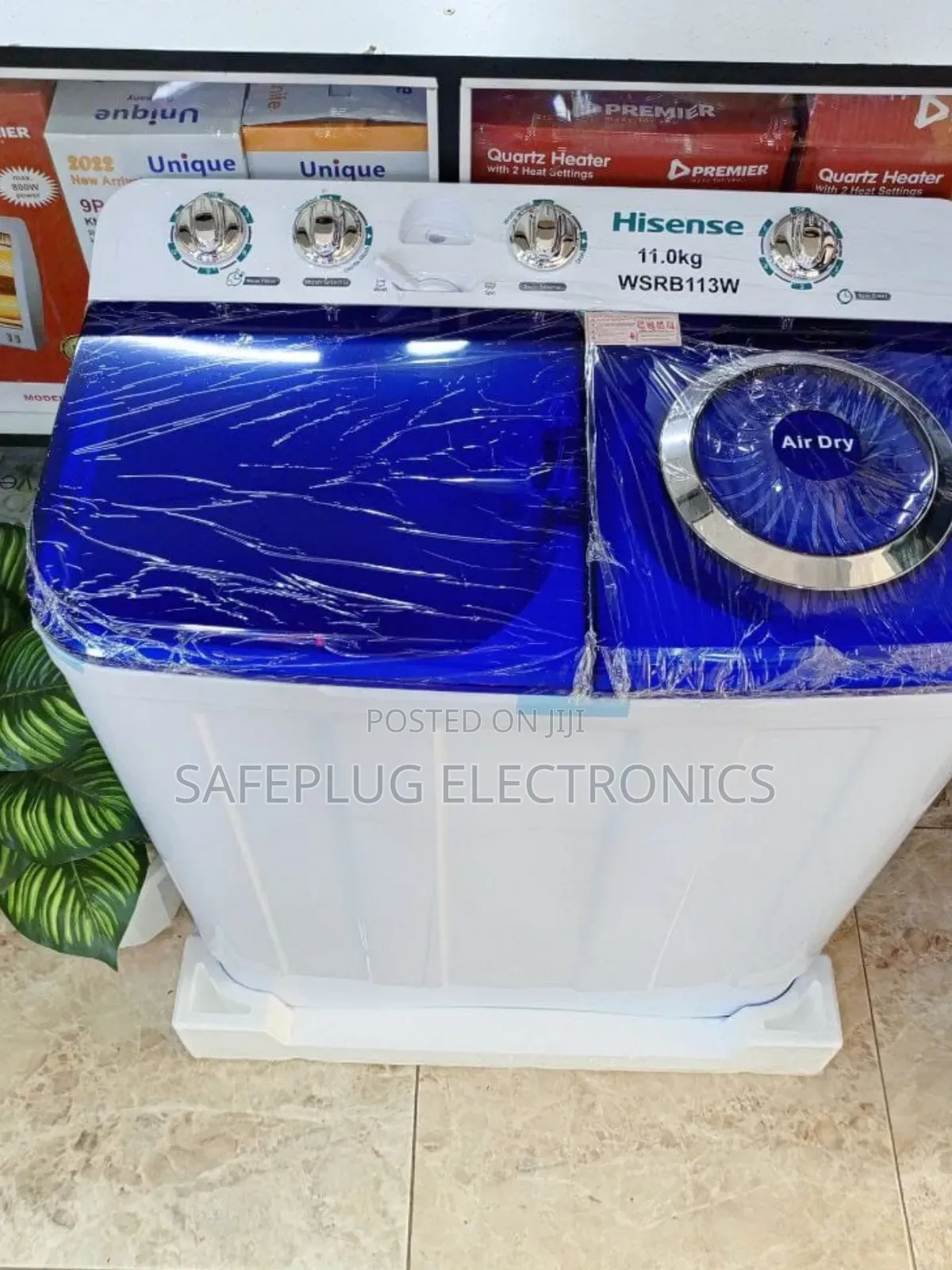 Hisense 11kg Semi-Automatic Washer – Big Capacity + Fast Spin