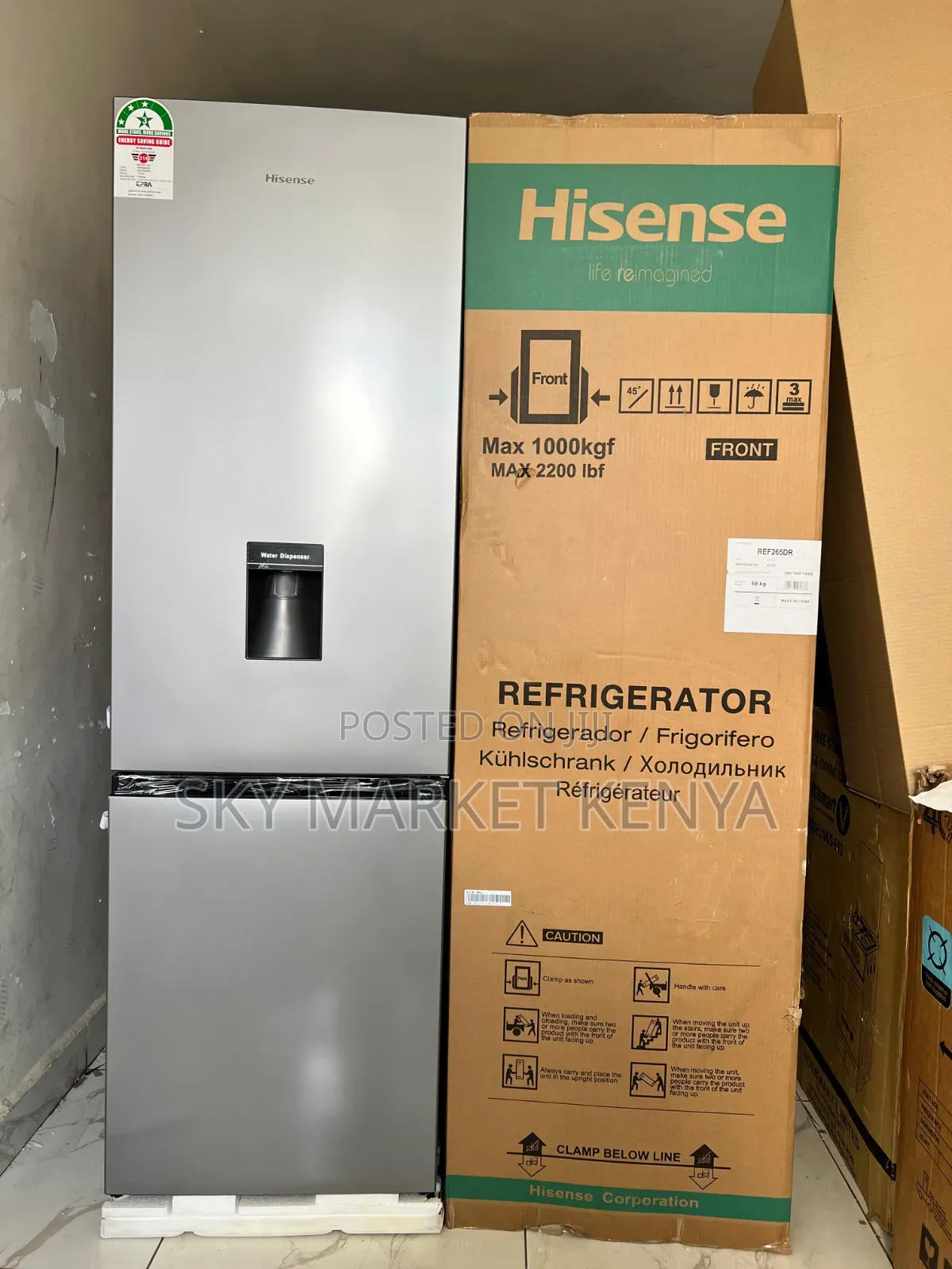 Hisense Fridge Ref265dr Bottom Load 268 Litres