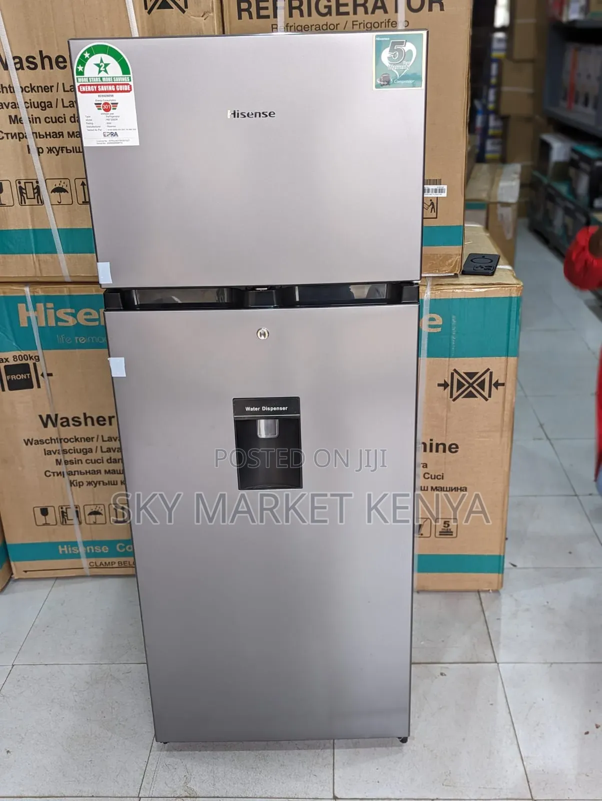 Hisense Fridge 205litres Double Door With Water Dispenser Ref205dr