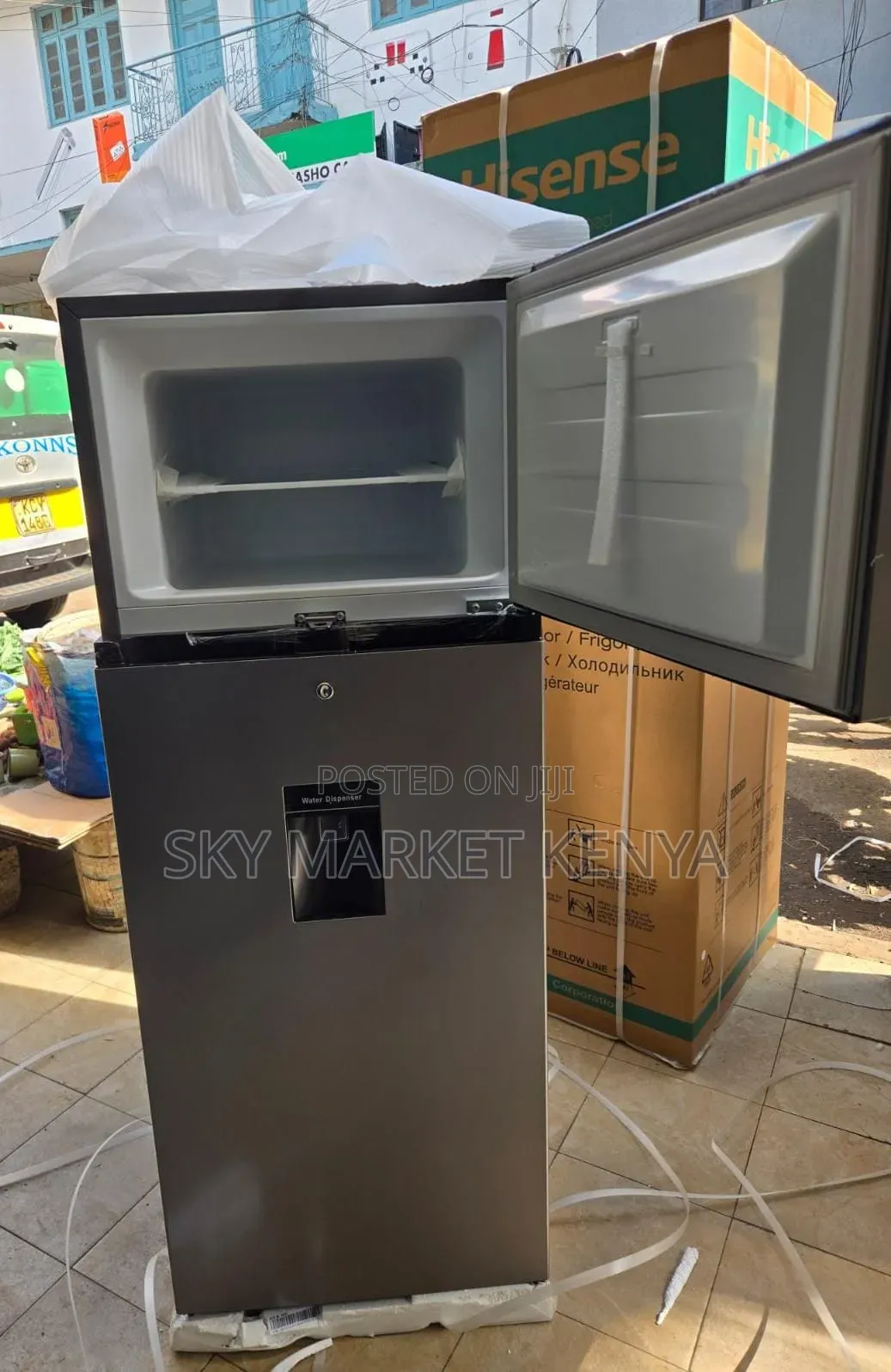 Hisense Fridge 205litres Double Door With Water Dispenser Ref205dr