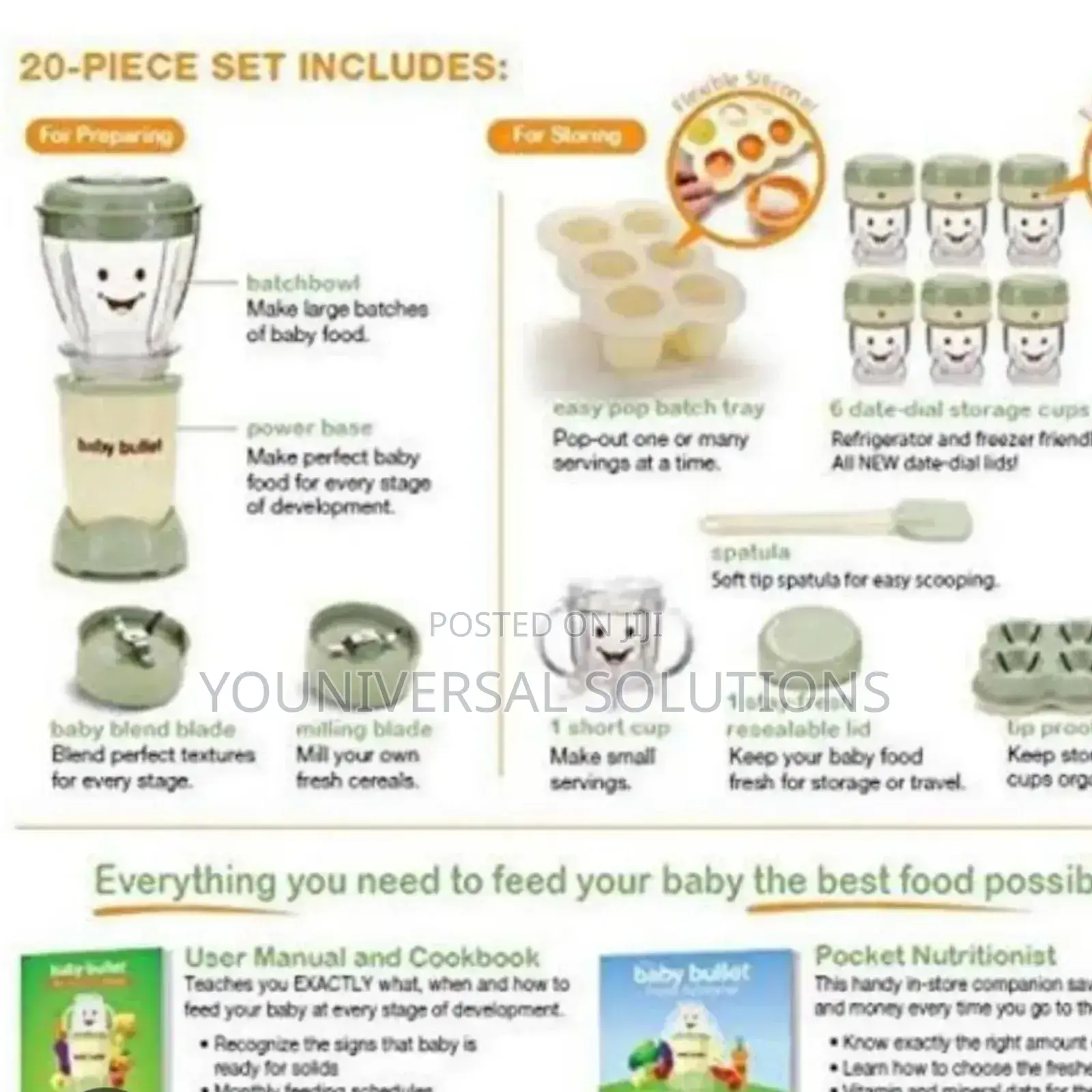Baby Nutribullet Baby Food Preparation And Storage 20 In 1