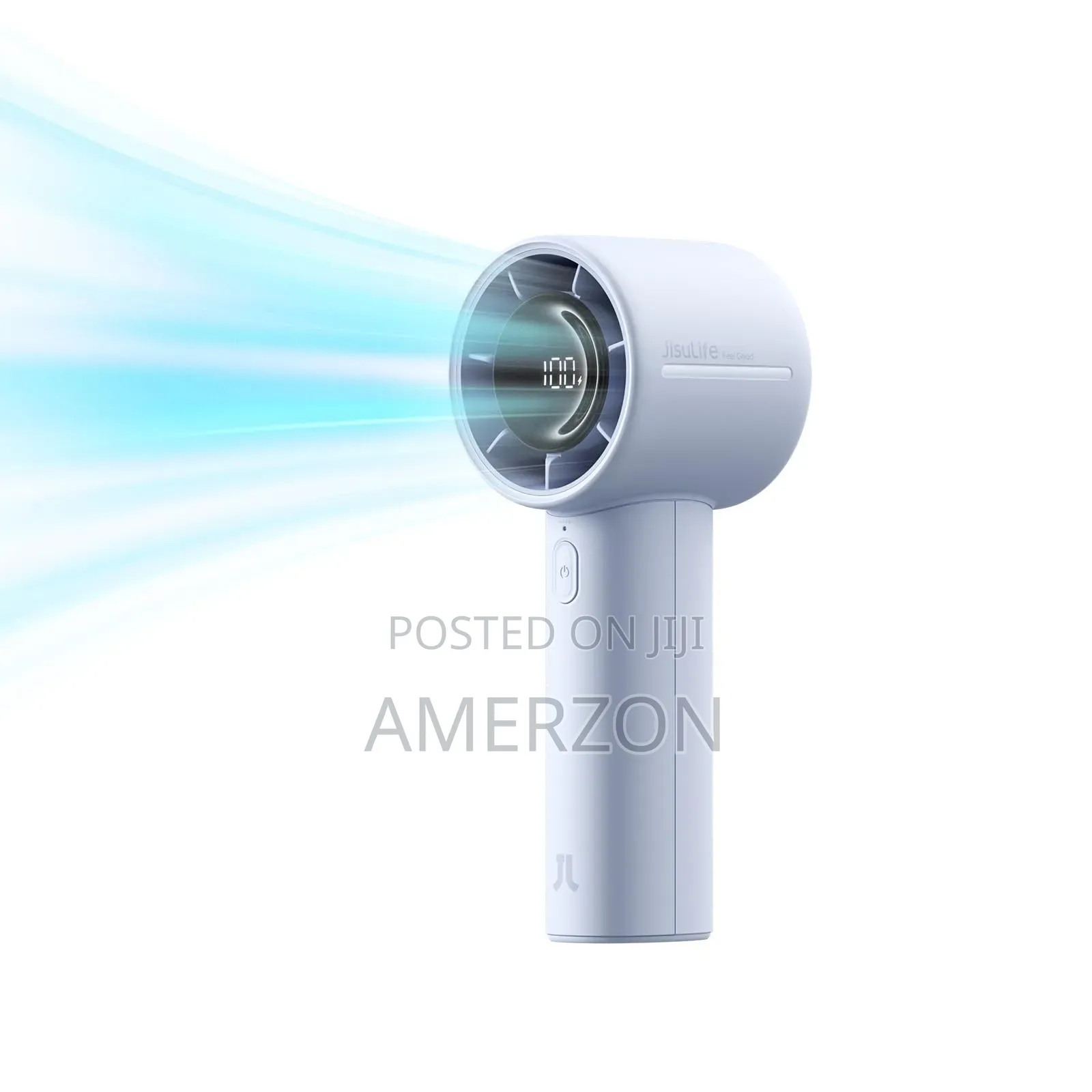 Adjustable Personal Fan, Digital Display, Gift for Camping/Outdoor