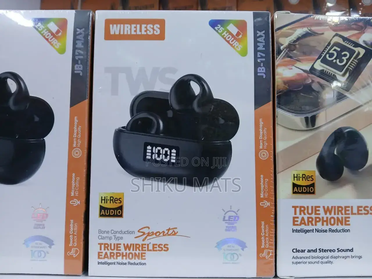 Jb-17 Max Wireless Earphones Clear Sound, Deep Bass, Long Battery Life